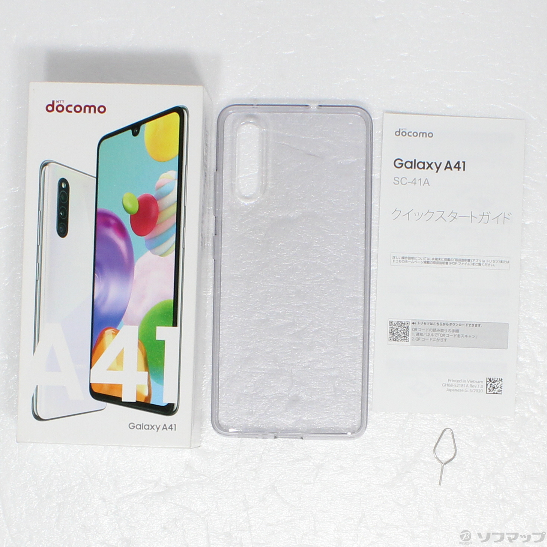 GALAXY A41 64GB ホワイト SC-41A docomoロック解除SIMフリー