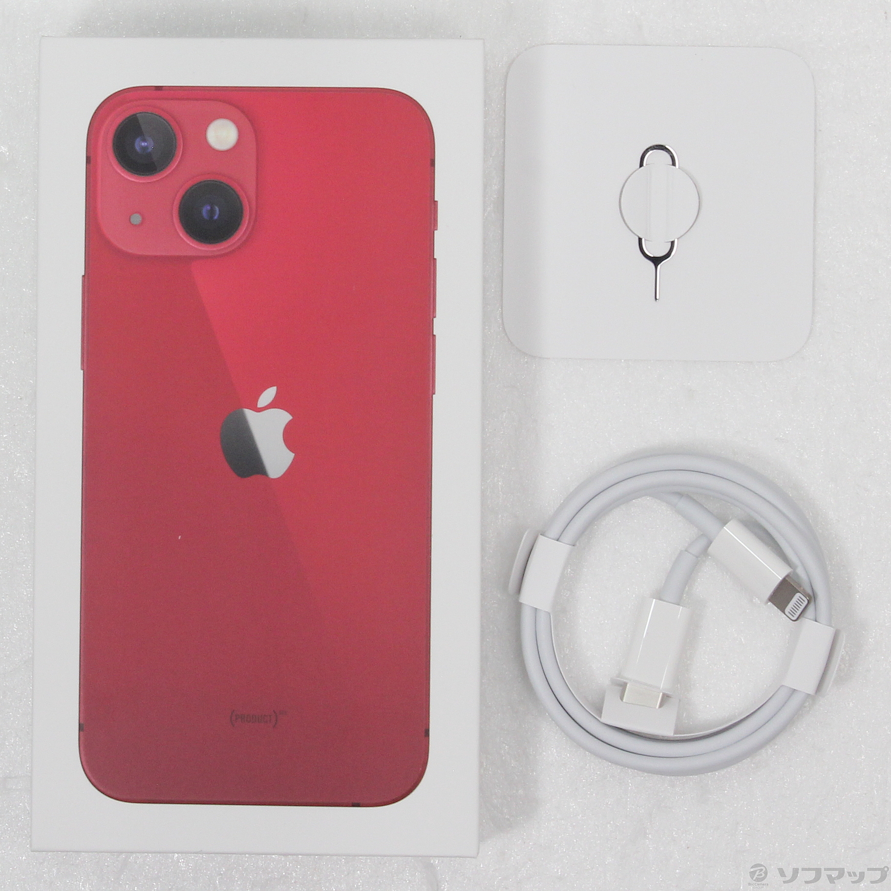 中古】iPhone13 mini 256GB プロダクトレッド MLJM3J／A SIMフリー