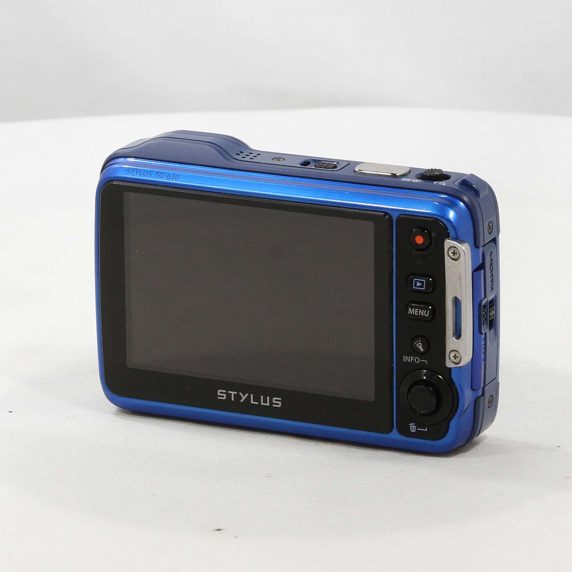 中古】OLYMPUS STYLUS TG-630 Tough BLU (1200万画素／防水／ブルー