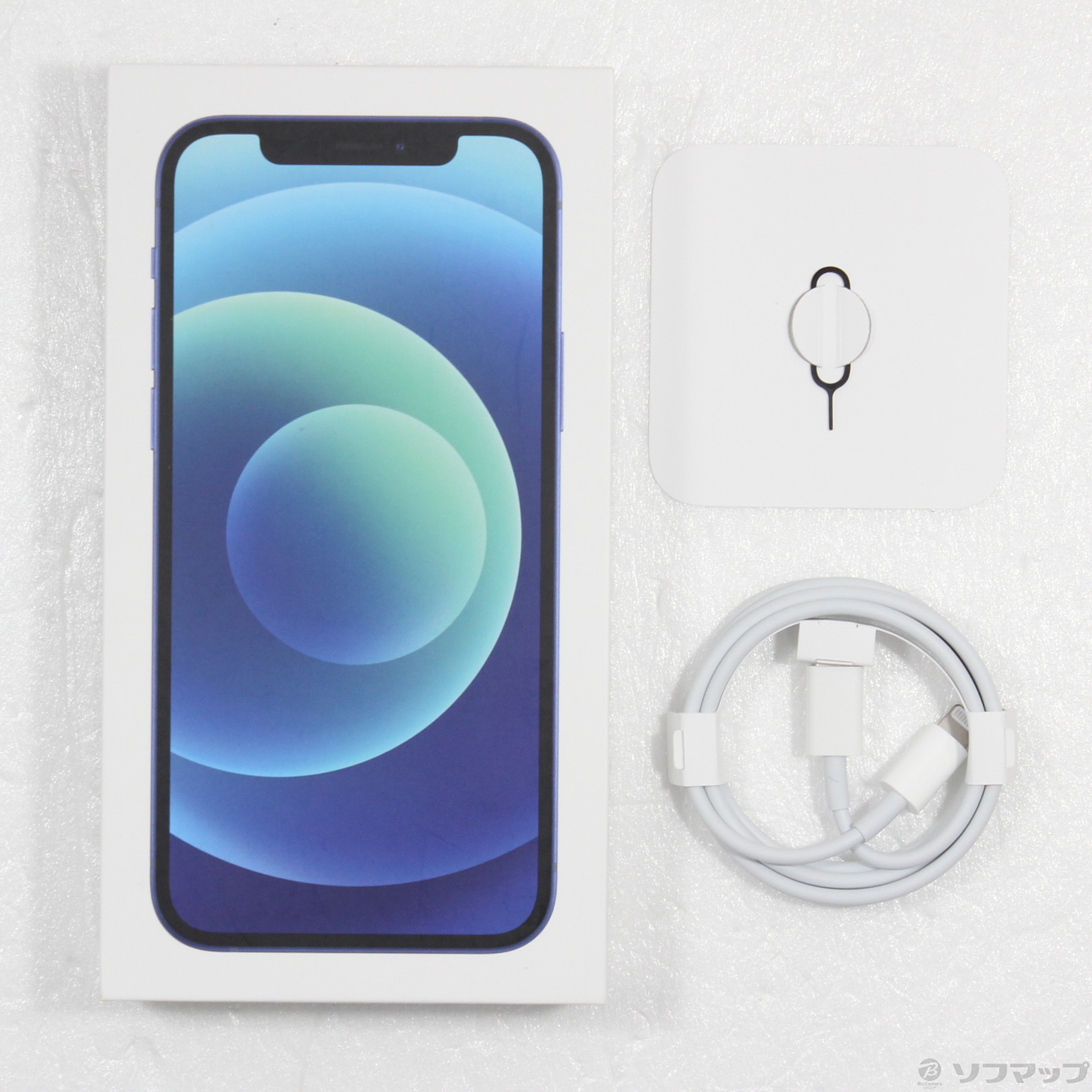 中古】iPhone12 128GB ブルー NGHX3J／A SIMフリー [2133054400910