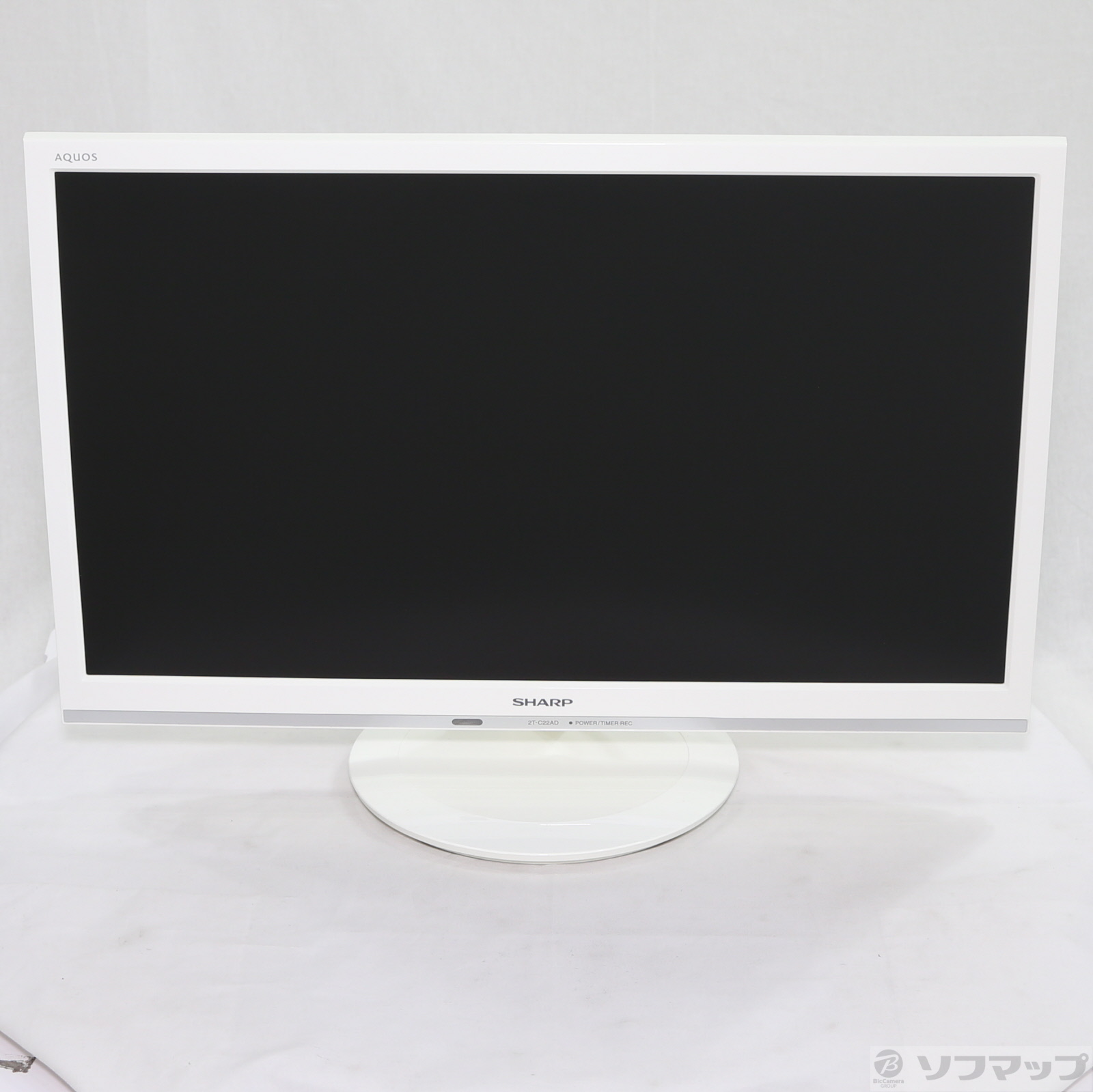 〔中古品〕 液晶テレビ AQUOS(アクオス) ホワイト 2T-C22ADW ［22V型 ／フルハイビジョン］