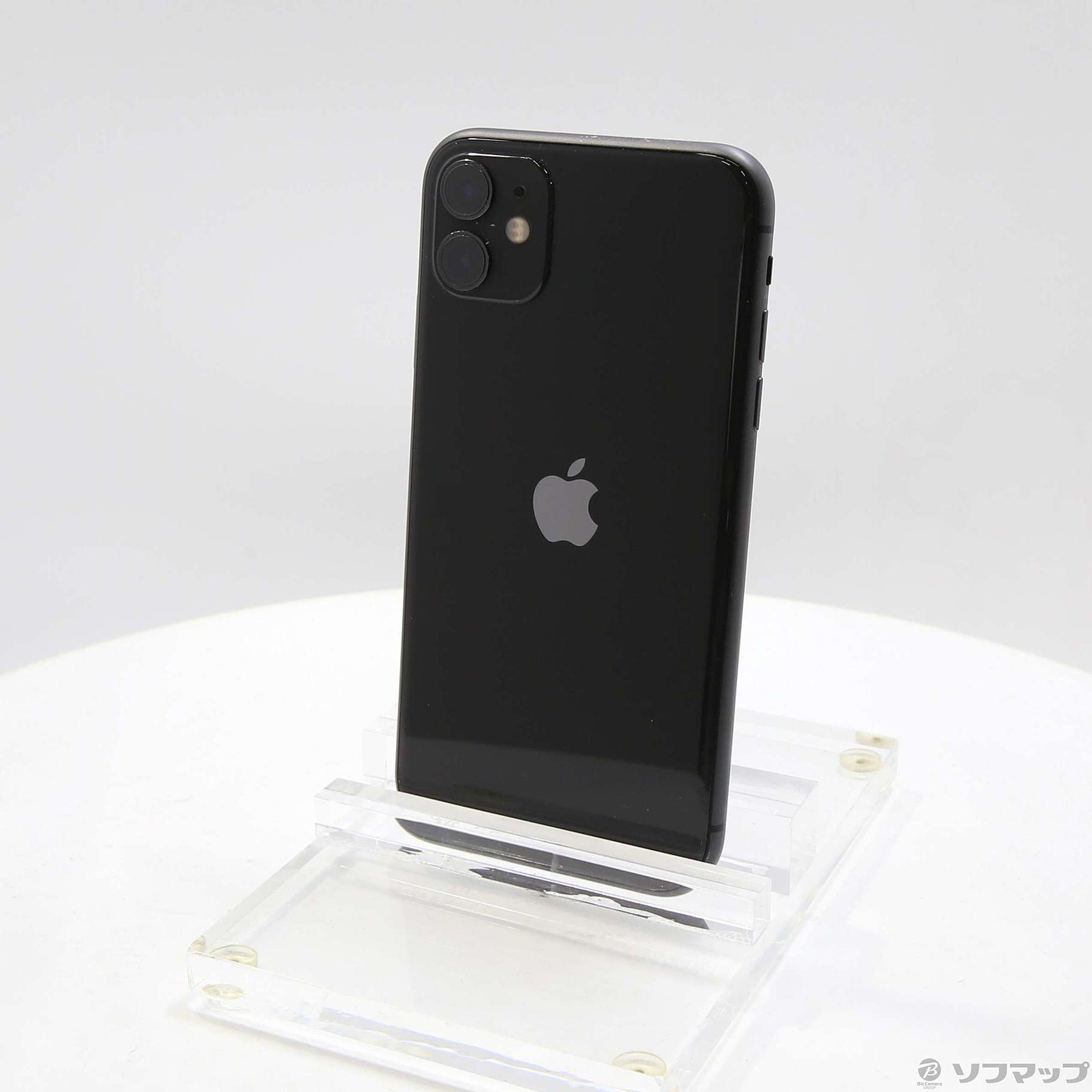 (中古)Apple iPhone11 128GB ブラック MWM02J/A SIMフリー(258-ud)