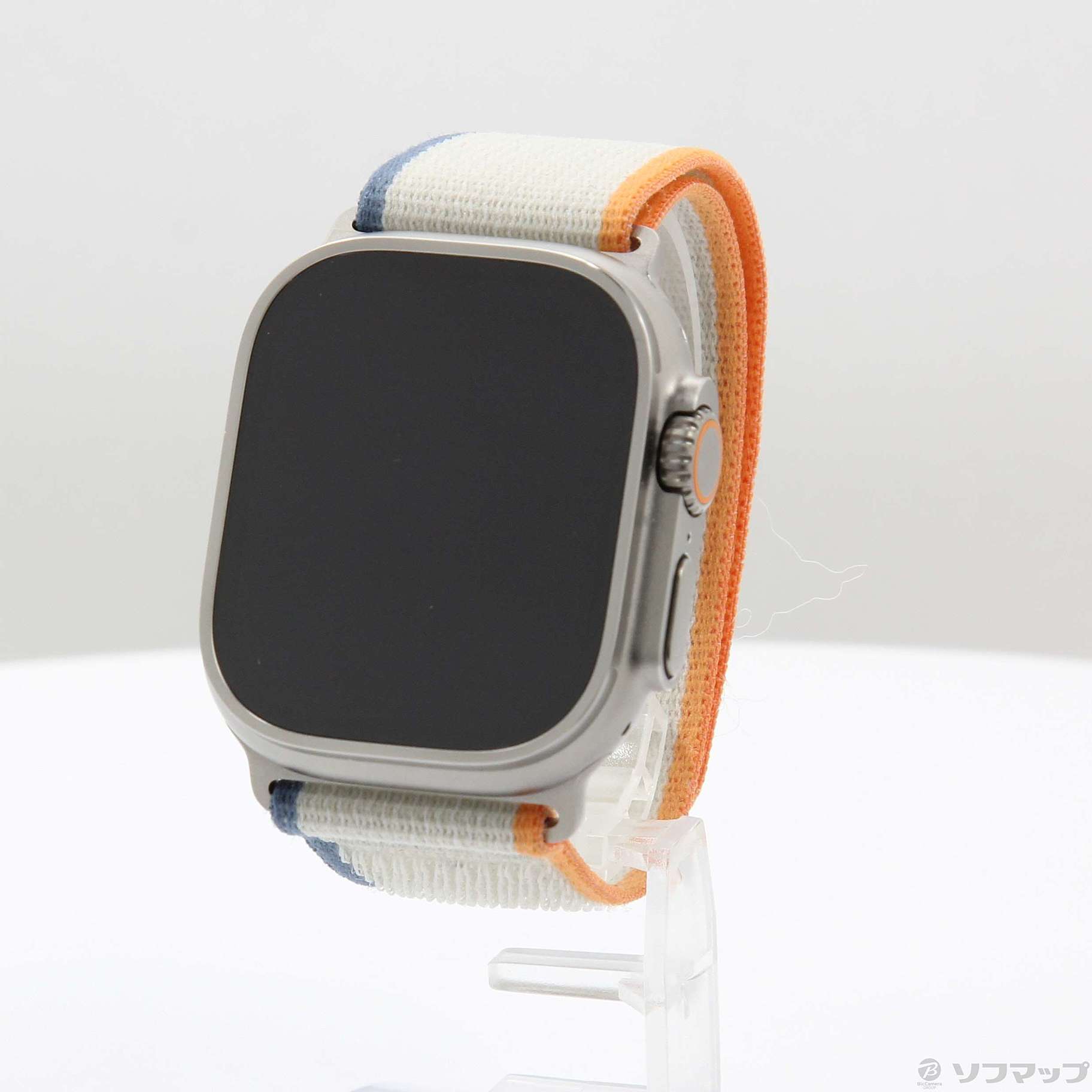 Apple Watch Ultra 2 GPS + Cellular 49mm チタニウムケース オレンジ／ベージュトレイルループ