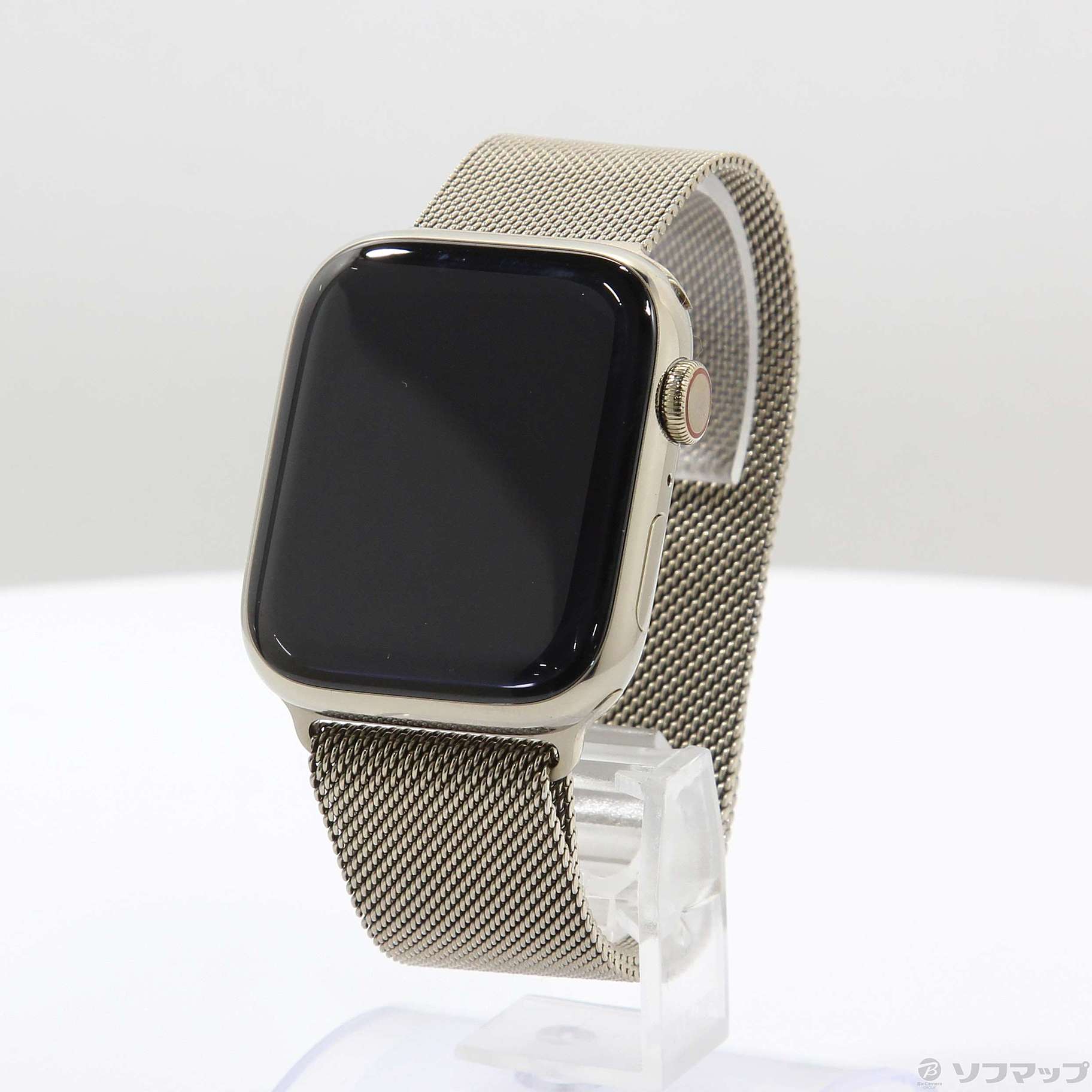 Apple Watch Series 7 GPS + Cellular 45mm ゴールドステンレススチールケース ゴールドミラネーゼループ