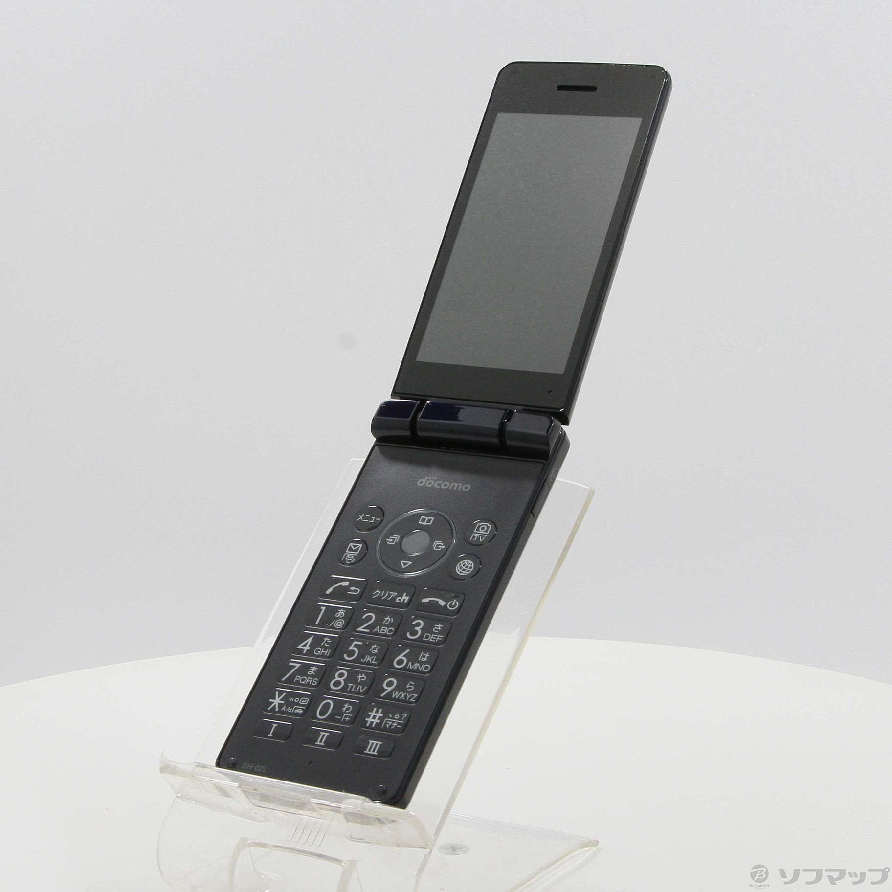 docomo 憎い SH-02L AQUOS SHARP ケータイ ブラック 本体 白ロム