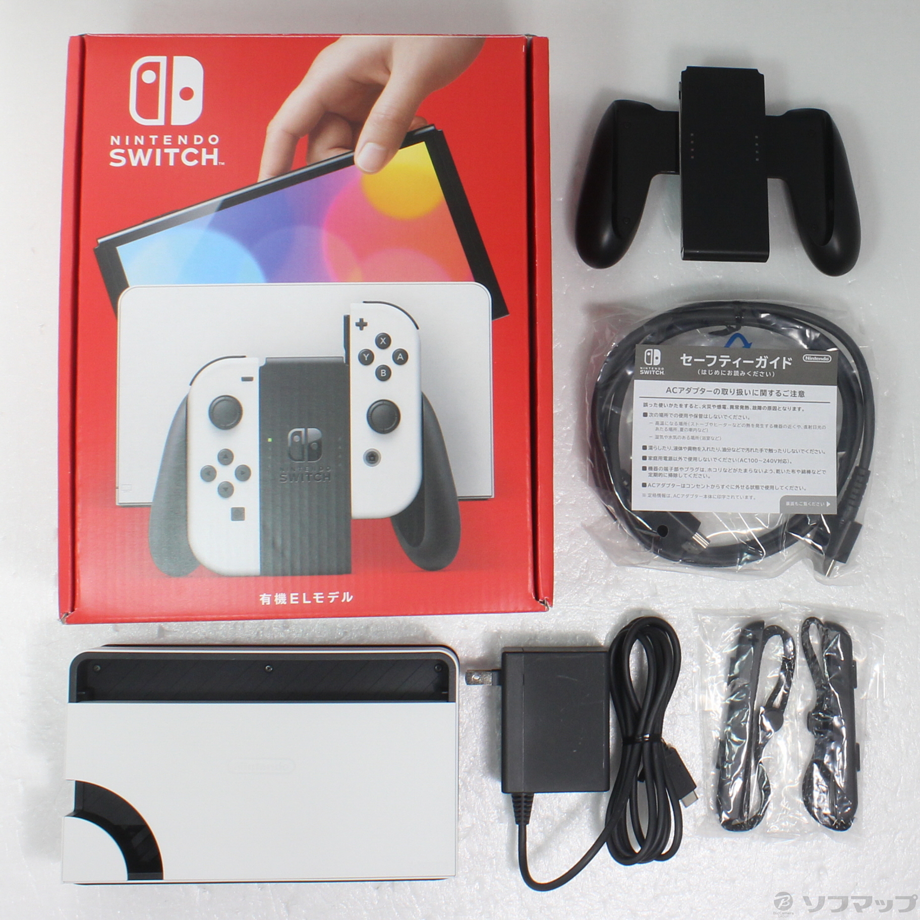 中古品〕 Nintendo Switch 有機ELモデル Joy-Con(L)／(R) ホワイト｜の 