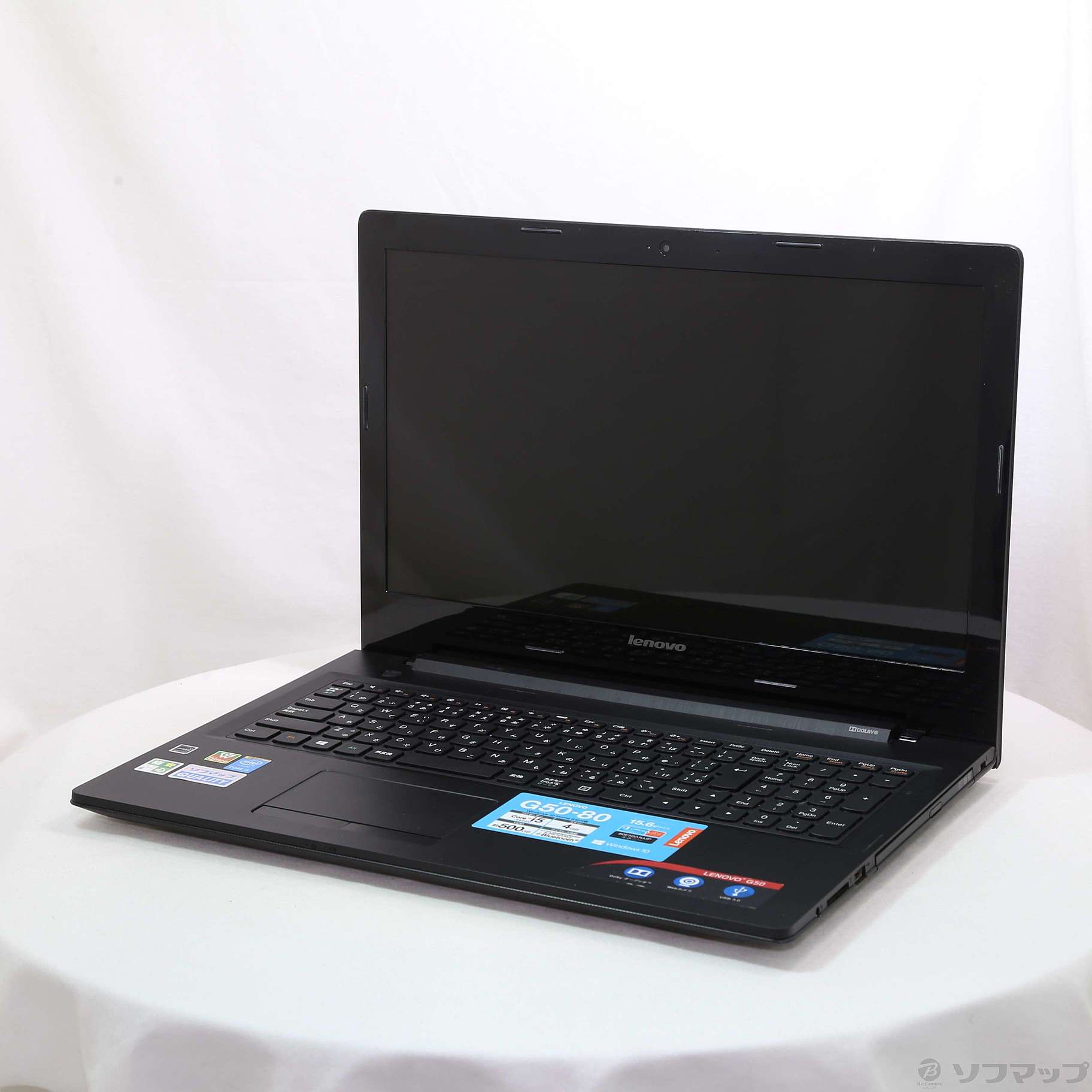 中古】格安安心パソコン Lenovo G50 80E502JUJP エボニー 〔Windows 10 ...