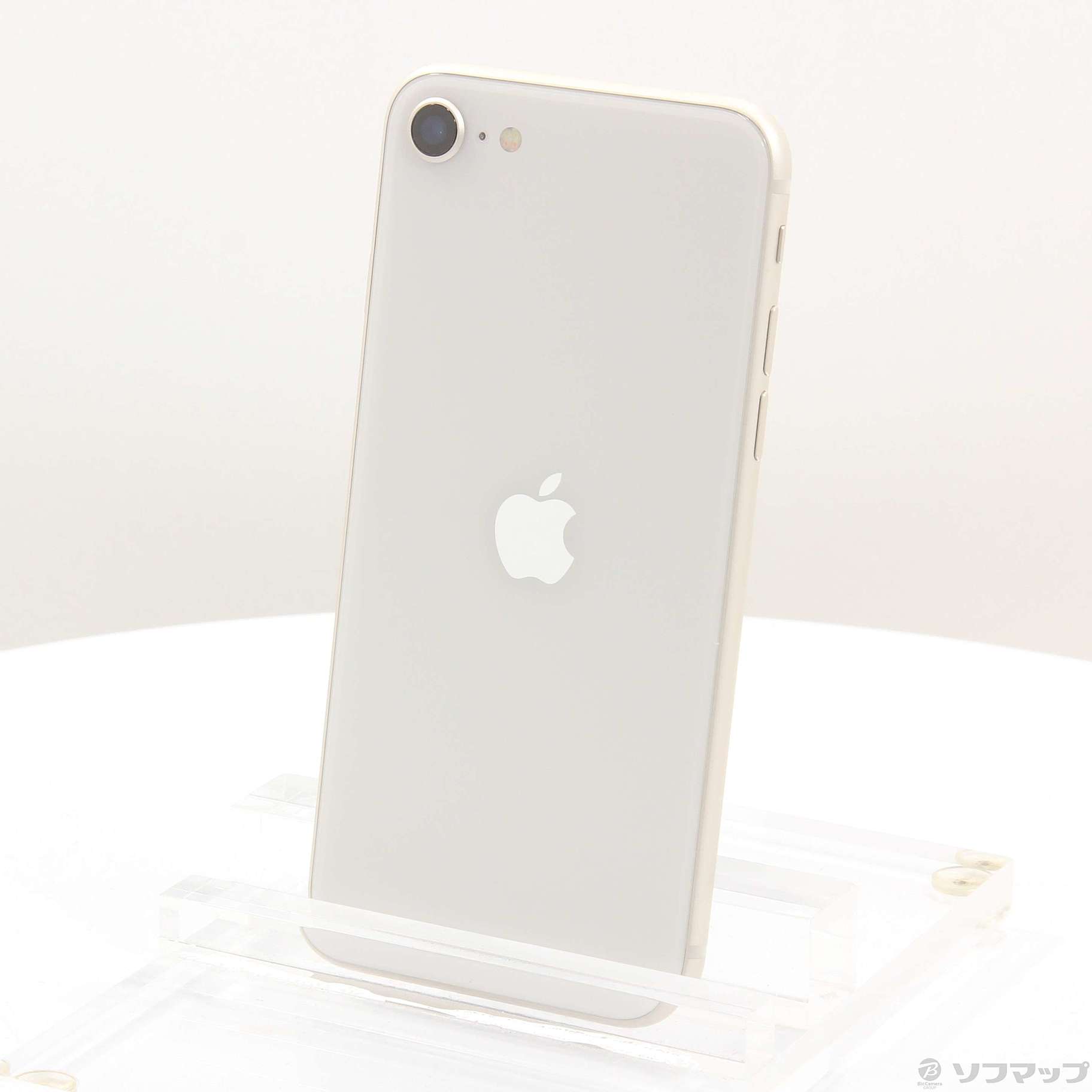 (中古)Apple iPhone SE 第3世代 64GB スターライト MMYD3J/A SIMフリー(384-ud)