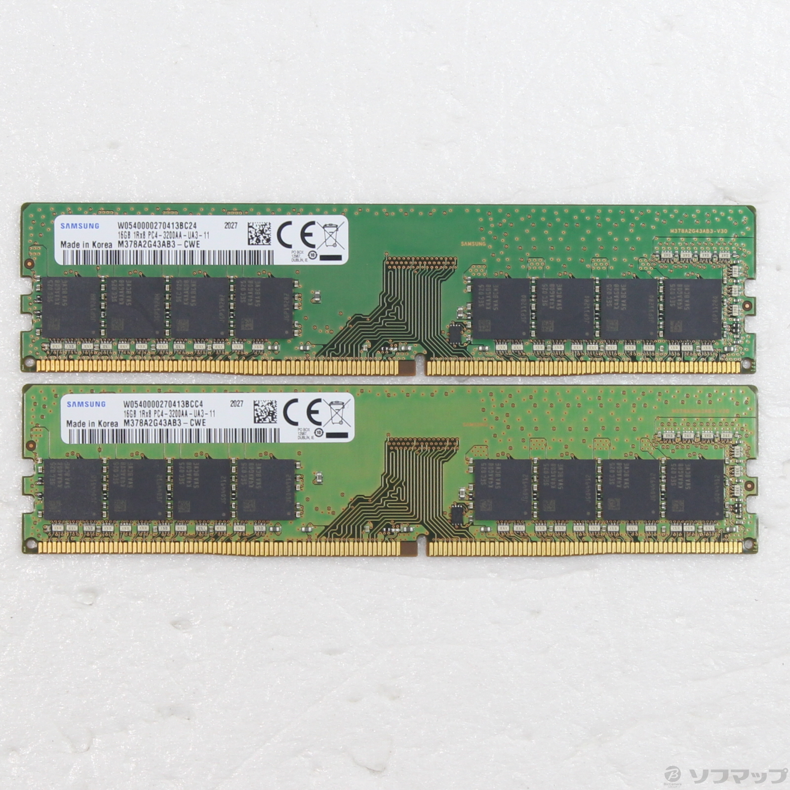 中古】288P DDR4 PC4-25600 DDR4-3200 32GB 16GB×2枚組 [2133054500764] -  リコレ！|ビックカメラグループ ソフマップの中古通販サイト