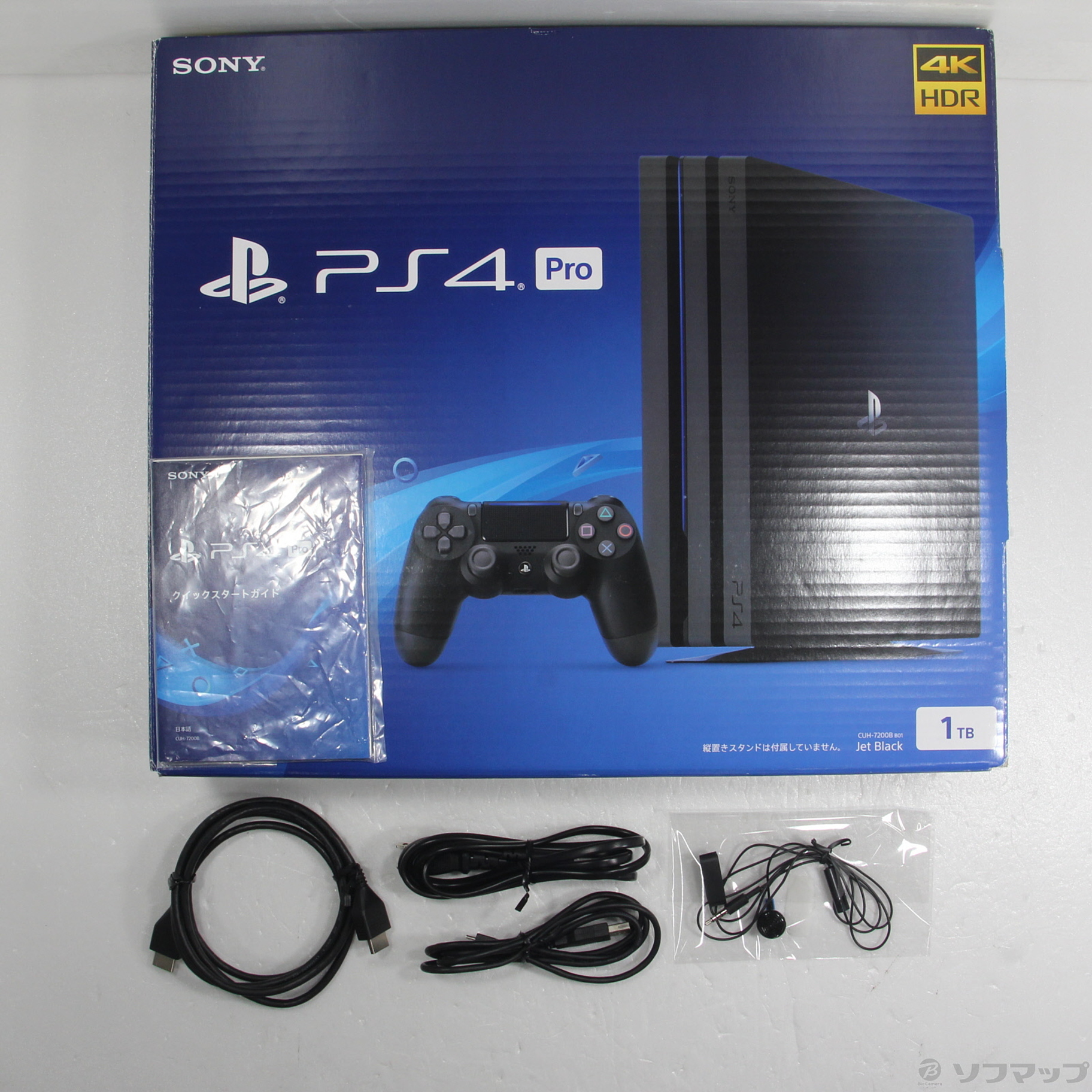 中古品〕 PlayStation 4 Pro ジェット・ブラック 1TB CUH-7200BB01｜の 