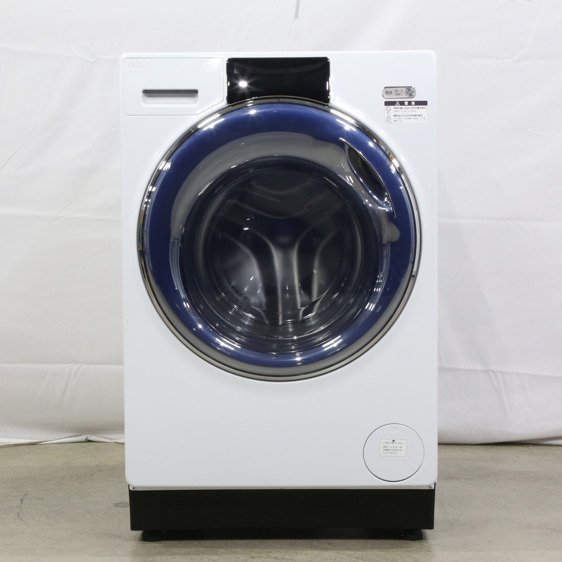 〔中古品〕 ドラム式洗濯乾燥機 ホワイト AQW-SD12P-L(W) ［洗濯12.0kg ／乾燥6.0kg ／ヒートポンプ乾燥 ／左開き］