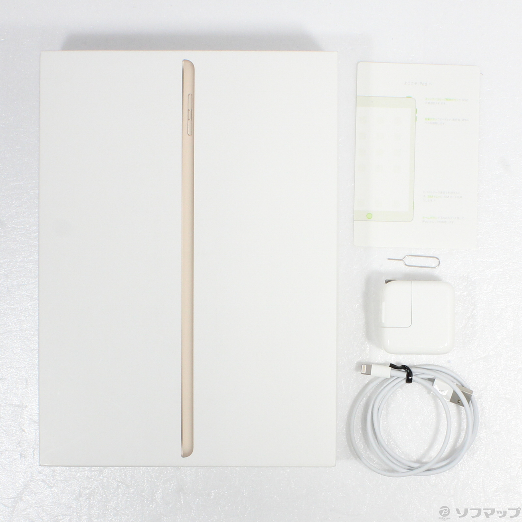 中古】iPad 第5世代 32GB ゴールド MPG42J／A docomoロック解除SIM