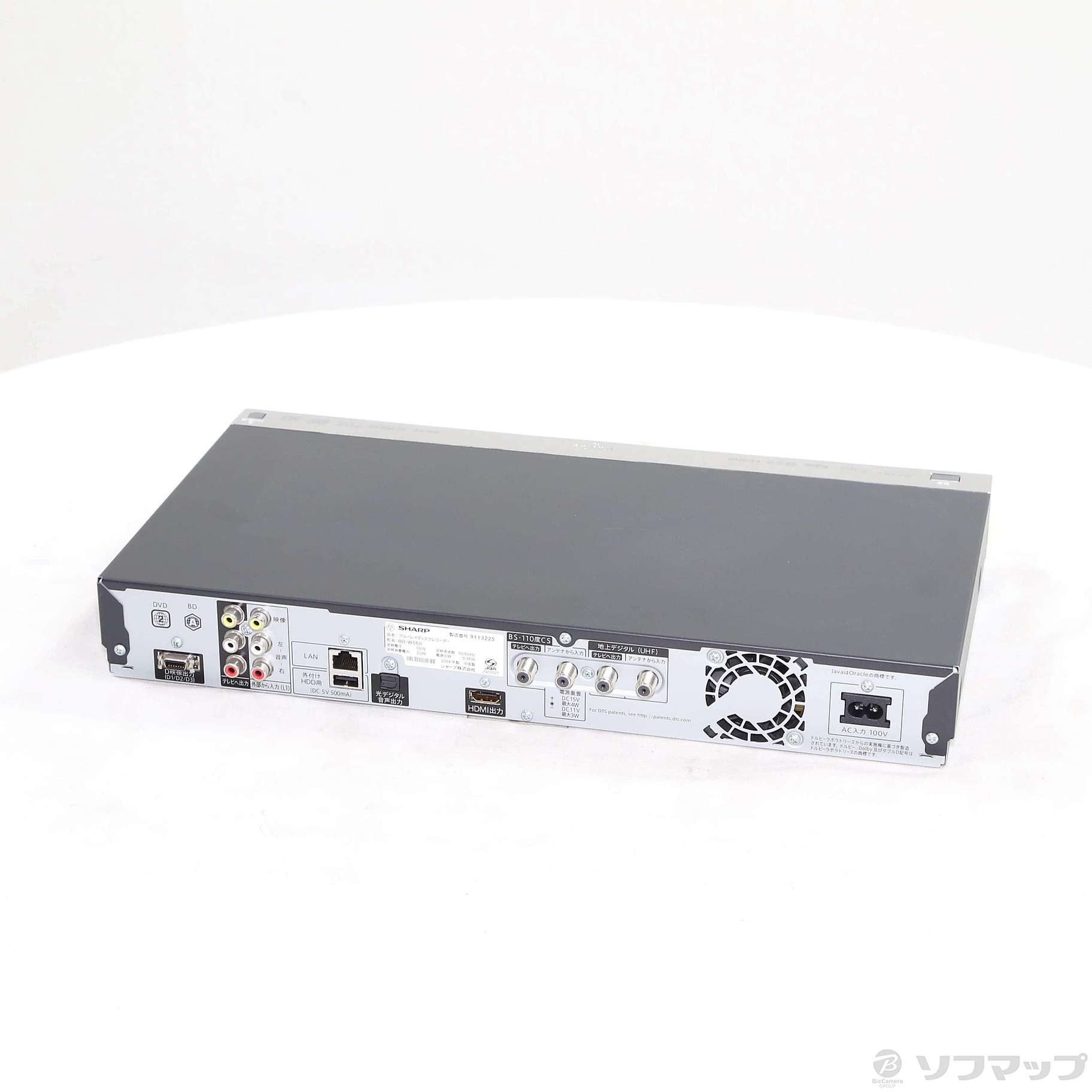 【内部清掃済】SHARP AQUOSブルーレイ BD-W560　500GB Amazon | シャープ 500GB 2チューナー ブルーレイレコーダー