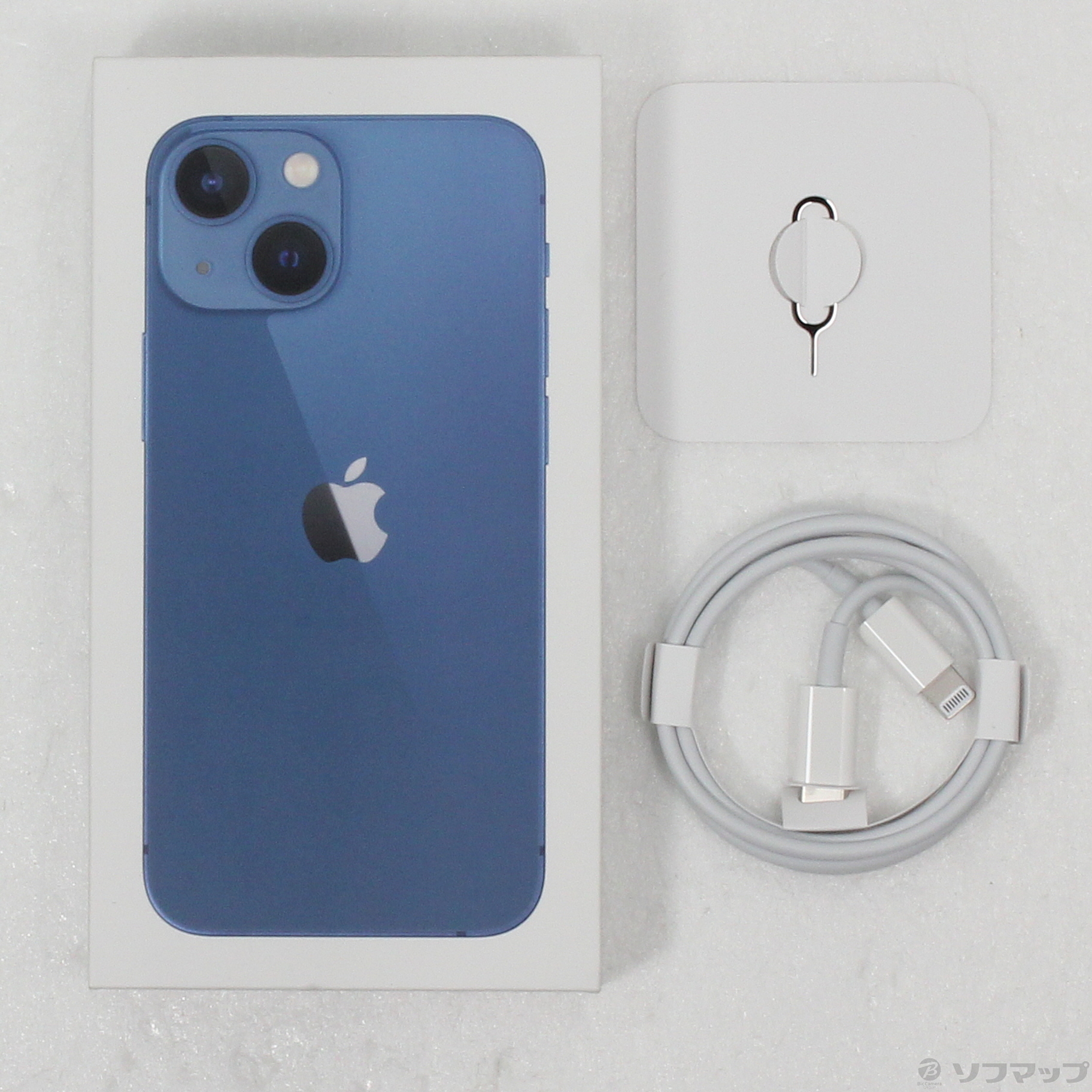 中古】iPhone13 mini 256GB ブルー MLJN3J／A SIMフリー 