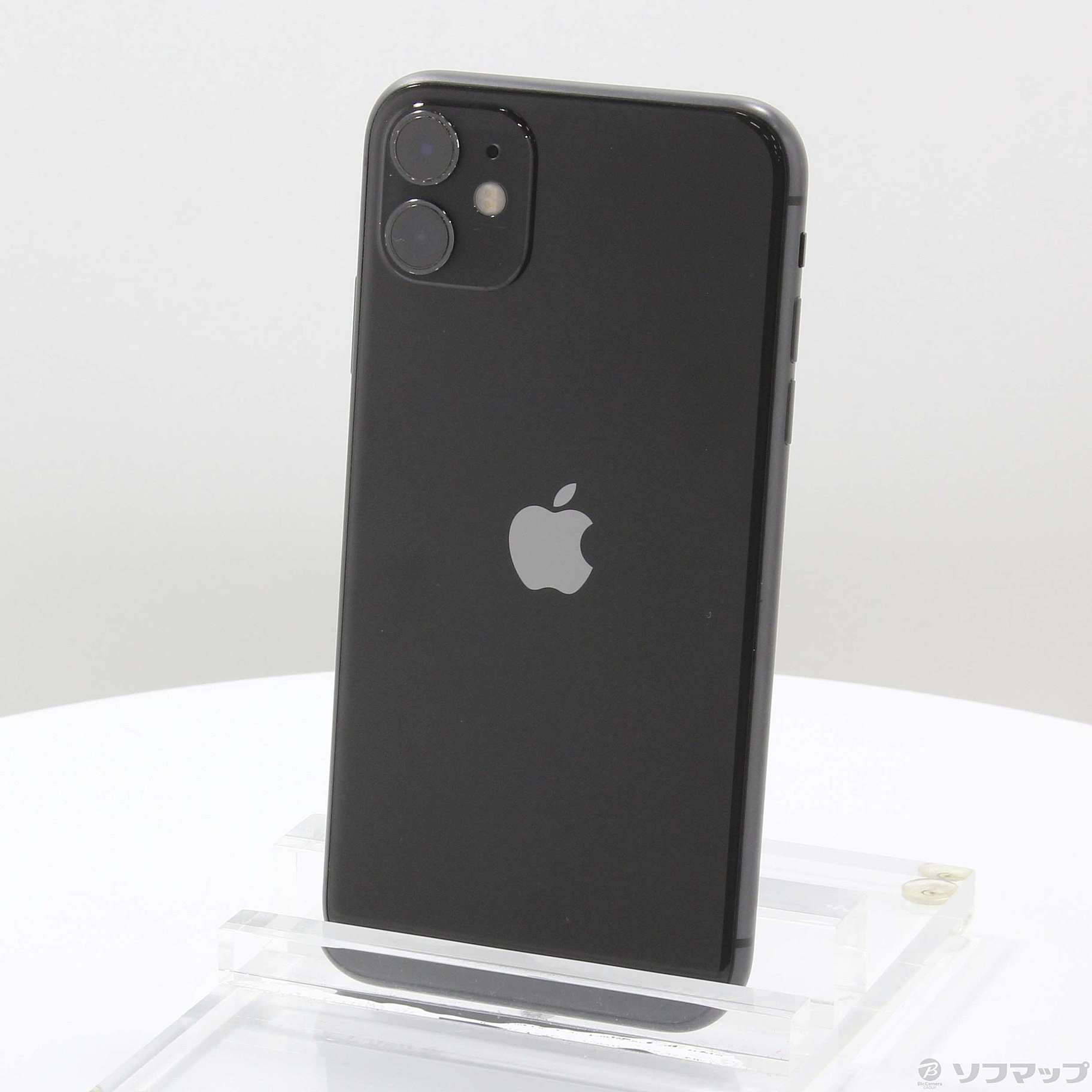 (中古)Apple iPhone11 64GB ブラック MWLT2J/A SIMフリー(295-ud)