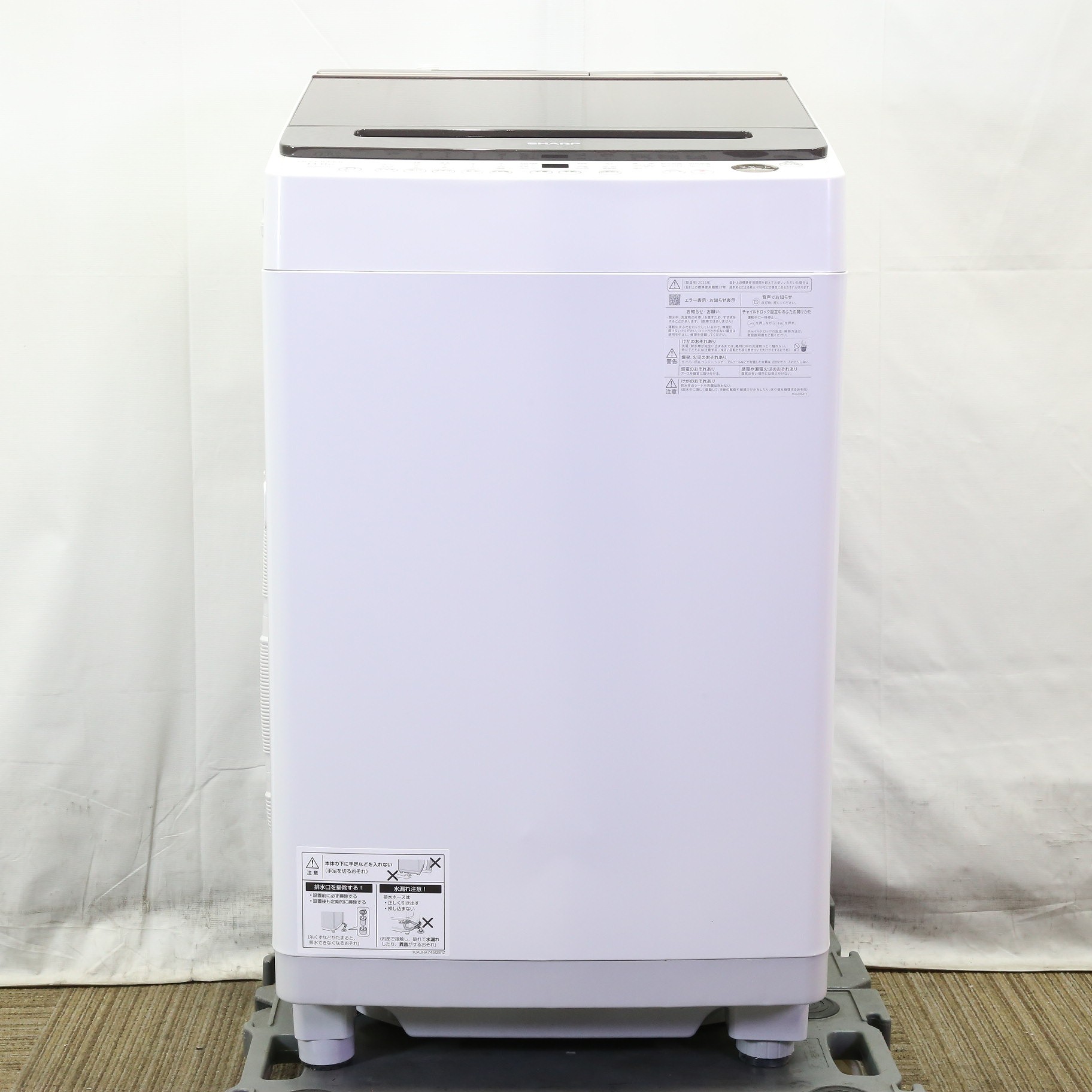 〔中古品〕 全自動洗濯機 ダークブラウン ES-SW11H-T ［洗濯11.0kg ／簡易乾燥(送風機能) ／上開き］