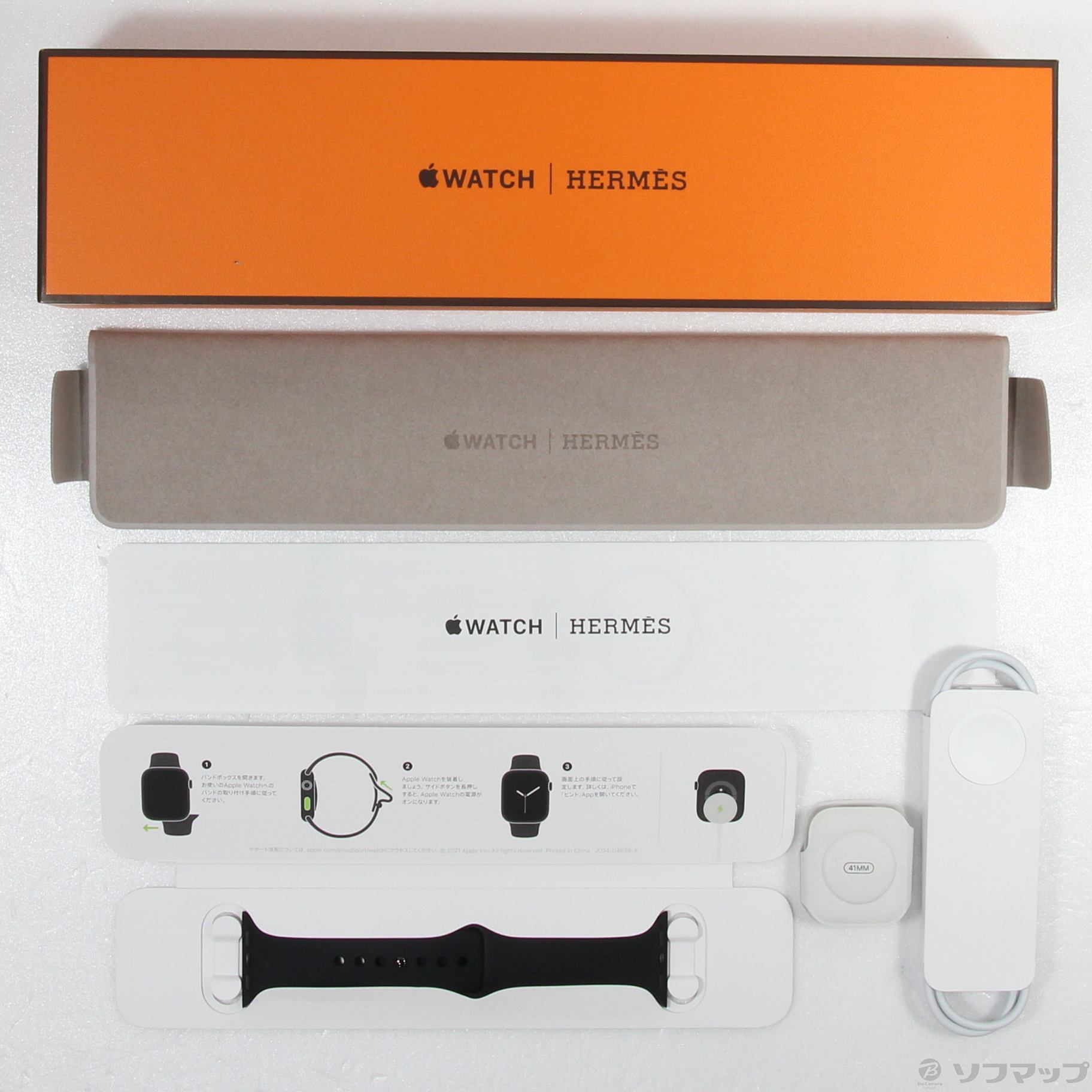 中古】Apple Watch Series 7 Hermes GPS + Cellular 41mm スペース 