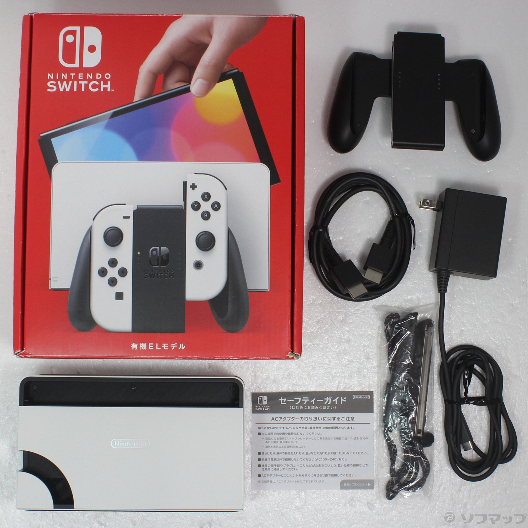 〔中古品〕 Nintendo Switch 有機ELモデル Joy-Con(L)／(R) ホワイト