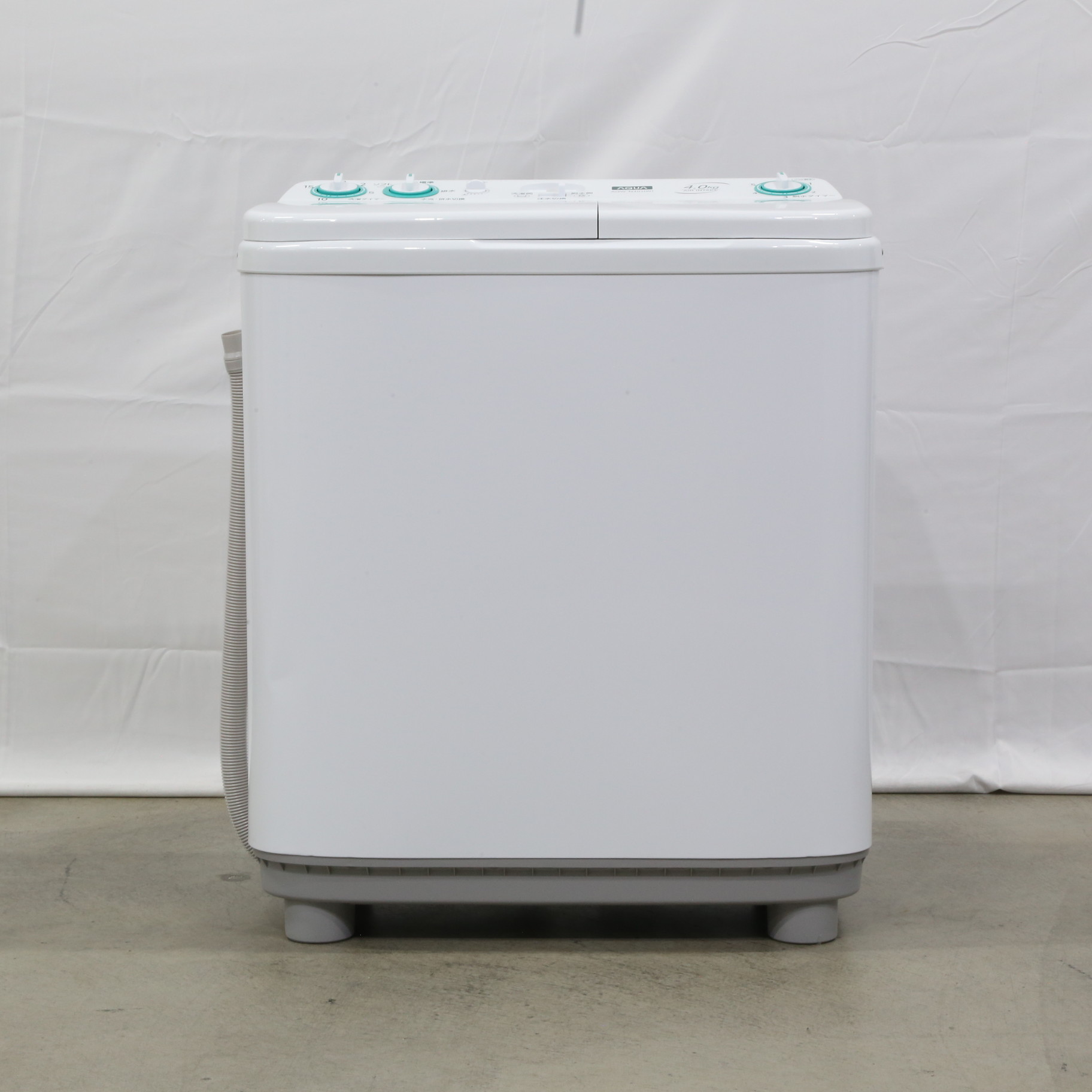 〔展示品〕 二槽式洗濯機 ホワイト AQW-N401-W ［洗濯4.0kg］