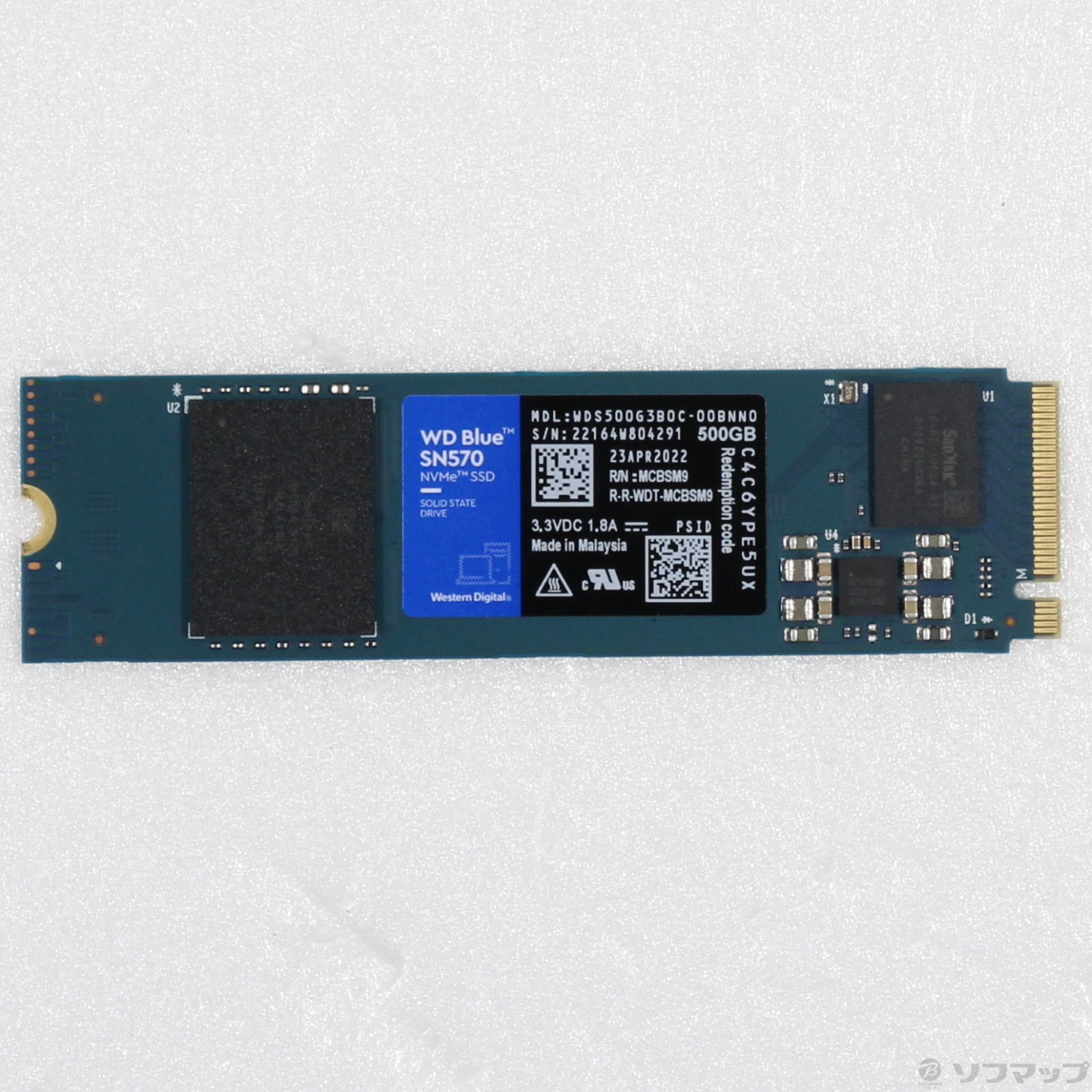 中古】WD Blue SN570 NVMe SSD WDS500G3B0C [2133054594022] - リコレ