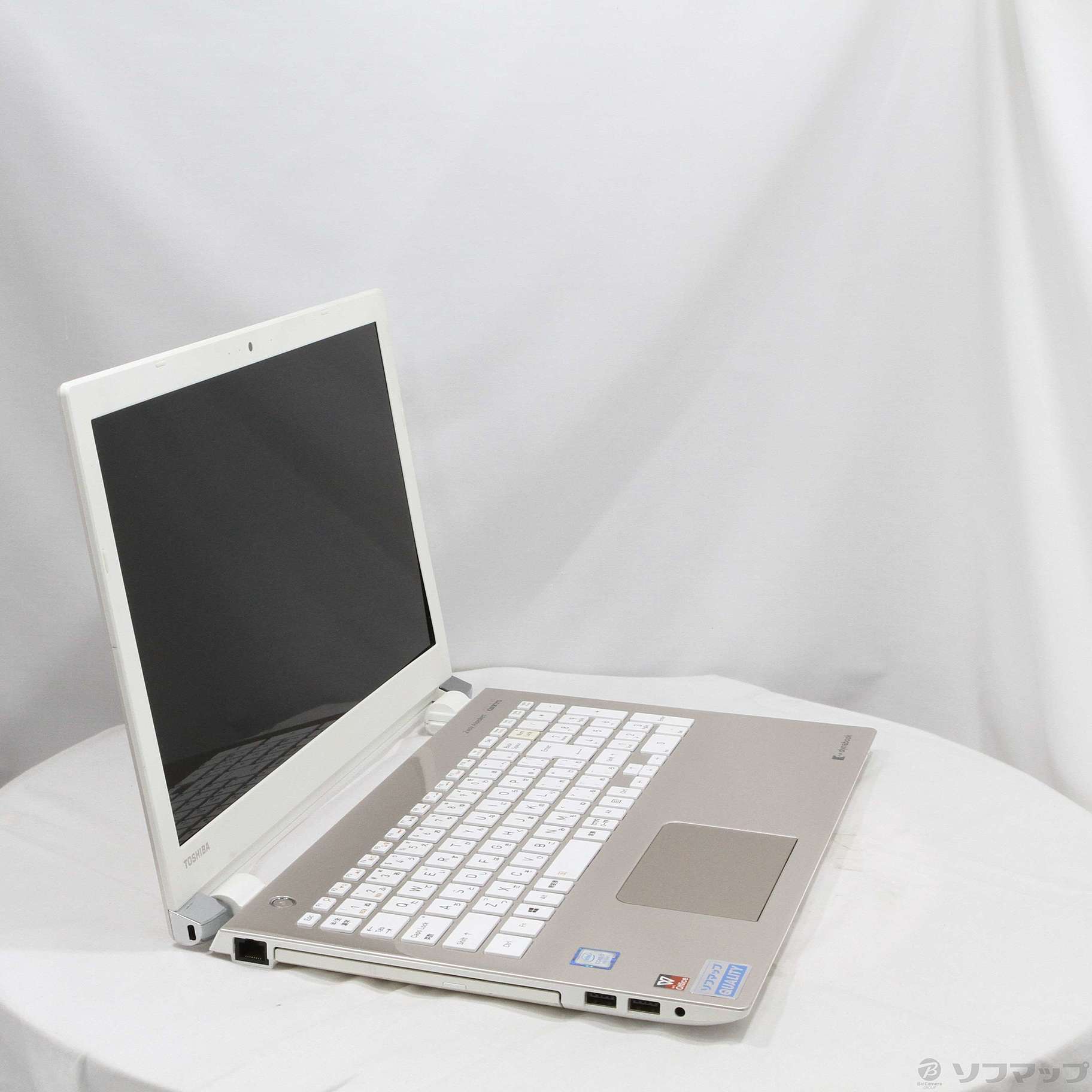 ジャンク!TOSHIBA T65/GG○Core i7 8550U 1.8G 8G acアダプタ付き