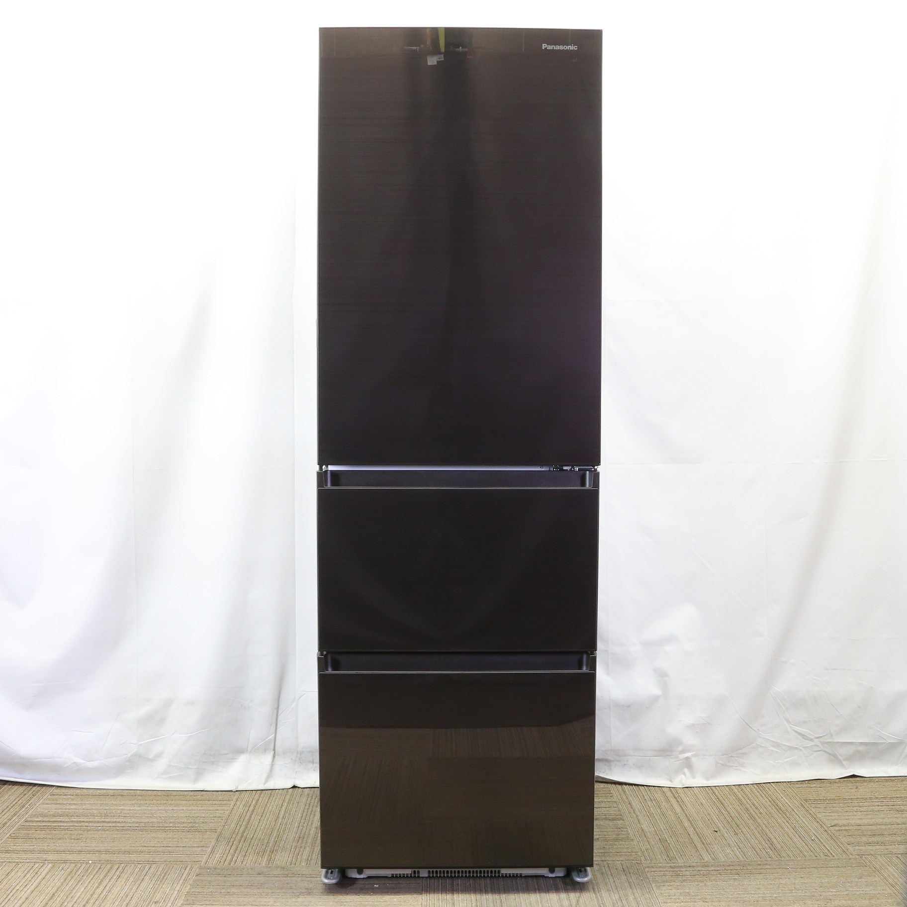 中古】〔中古品〕 冷蔵庫 GCタイプ ダークブラウン NR-C374GC-T ［幅