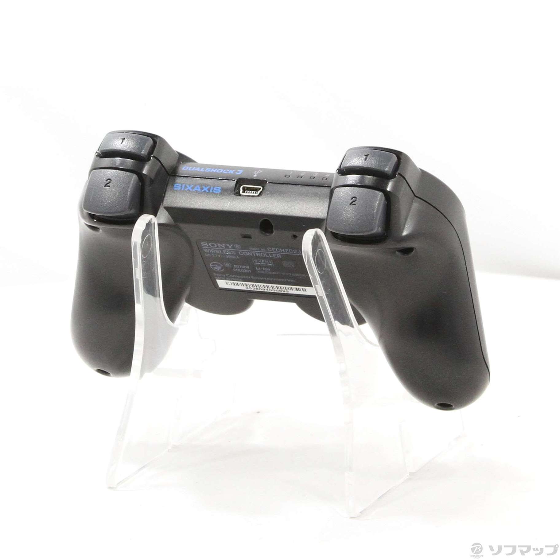 〔中古品〕 ワイヤレスコントローラー DUALSHOCK3 クリアブラック 【PS3】