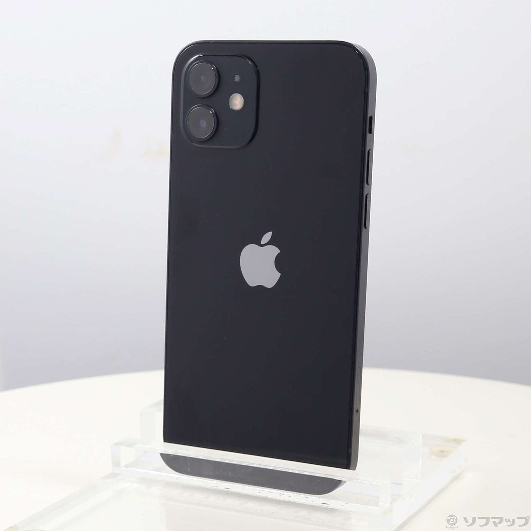 (中古)Apple iPhone12 64GB ブラック MGHN3J/A SIMフリー(258-ud)