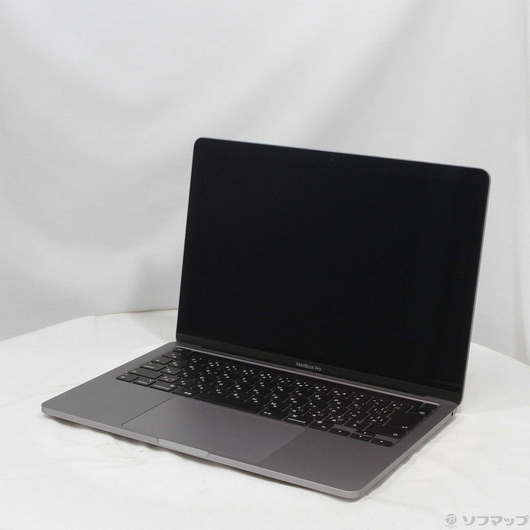 (中古)MacBook Pro 13.3-inch Late 2020 MYD82J/A M1 8コアCPU_8コアGPU 8GB SSD256GB スペースグレイ (12.6 Monterey)(220-ud)