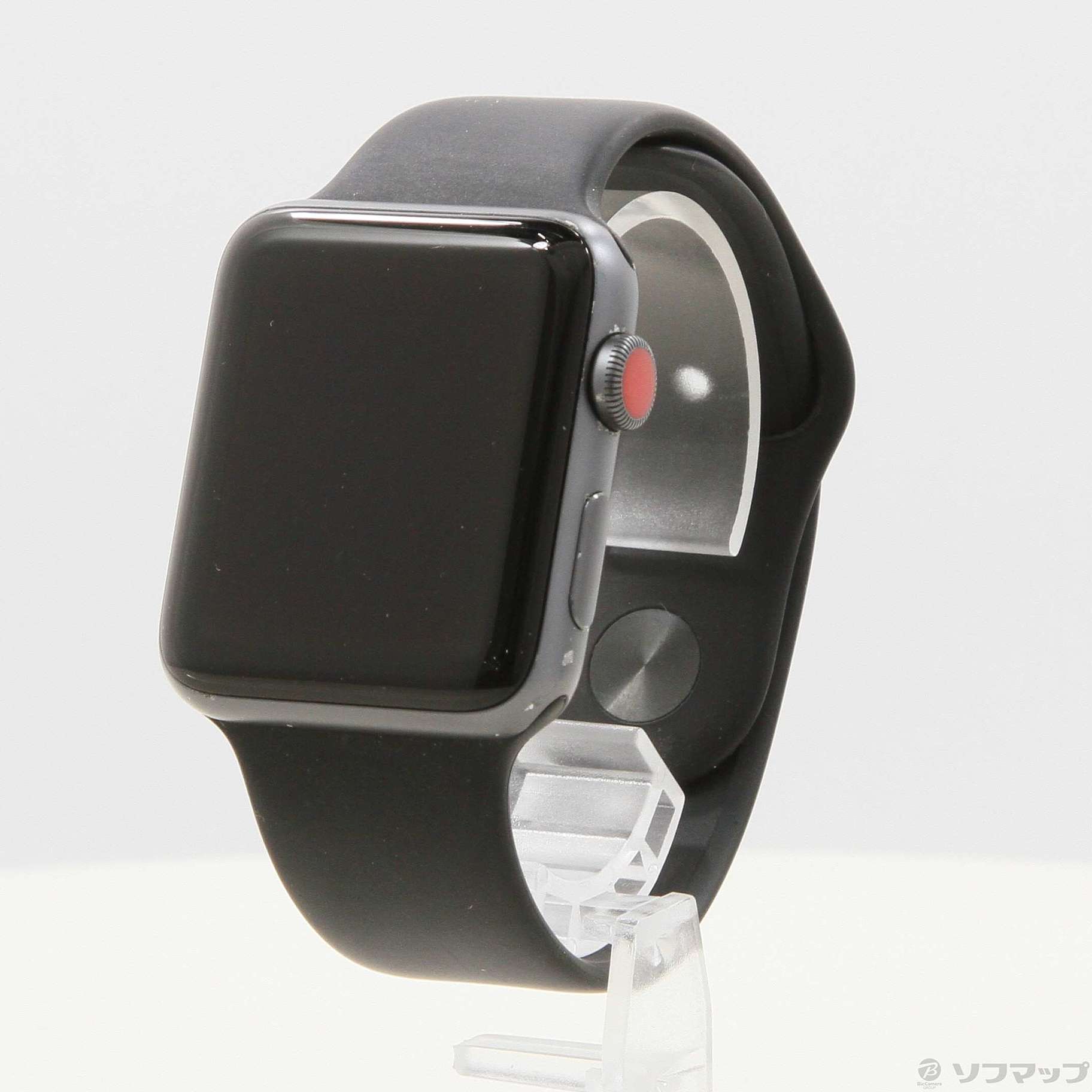 中古】Apple Watch Series 3 GPS + Cellular 42mm スペースグレイアルミニウムケース ブラックスポーツバンド  [2133054670283] - リコレ！|ビックカメラグループ ソフマップの中古通販サイト