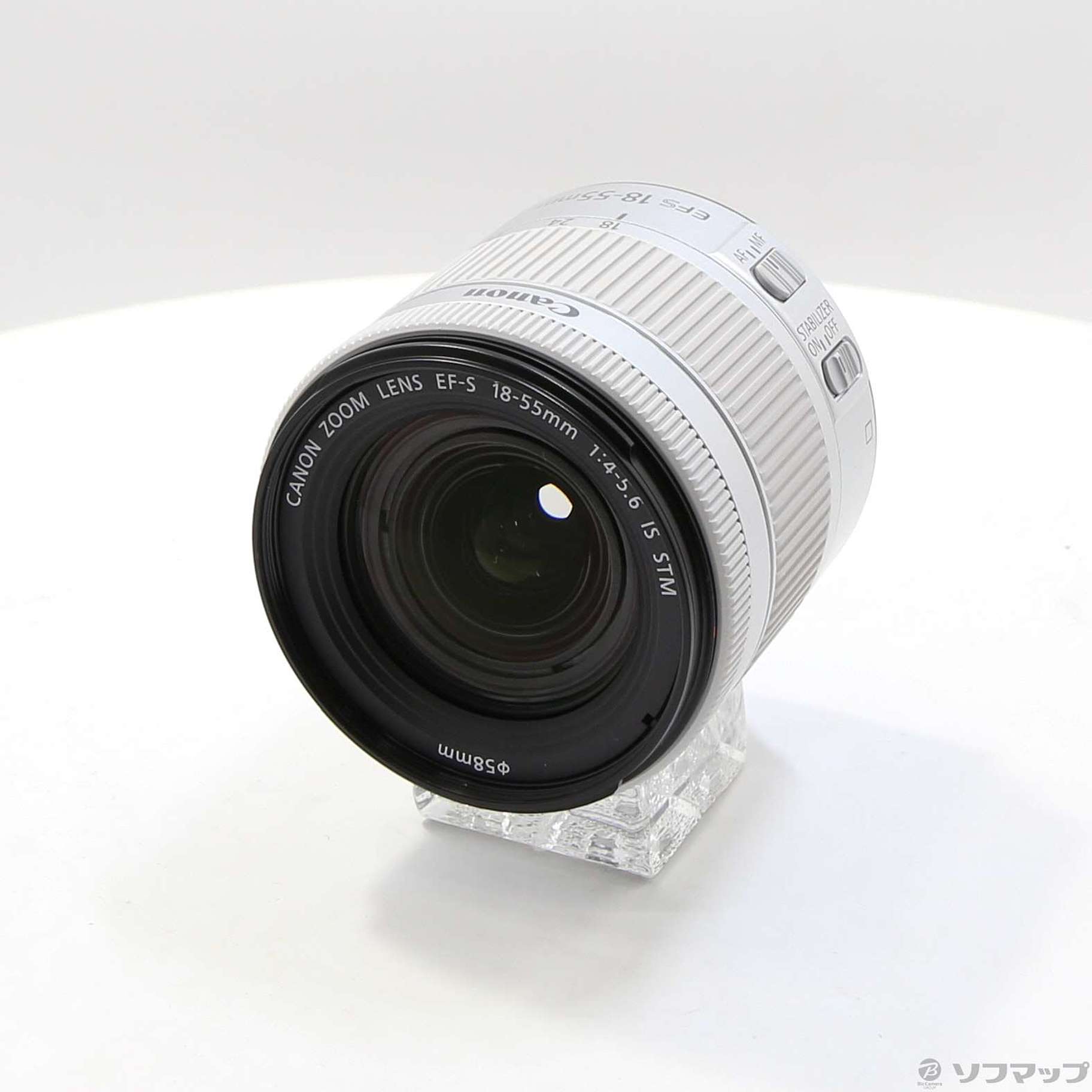 中古】EF-S18-55mm F4-5.6 IS STM シルバー [2133054675226