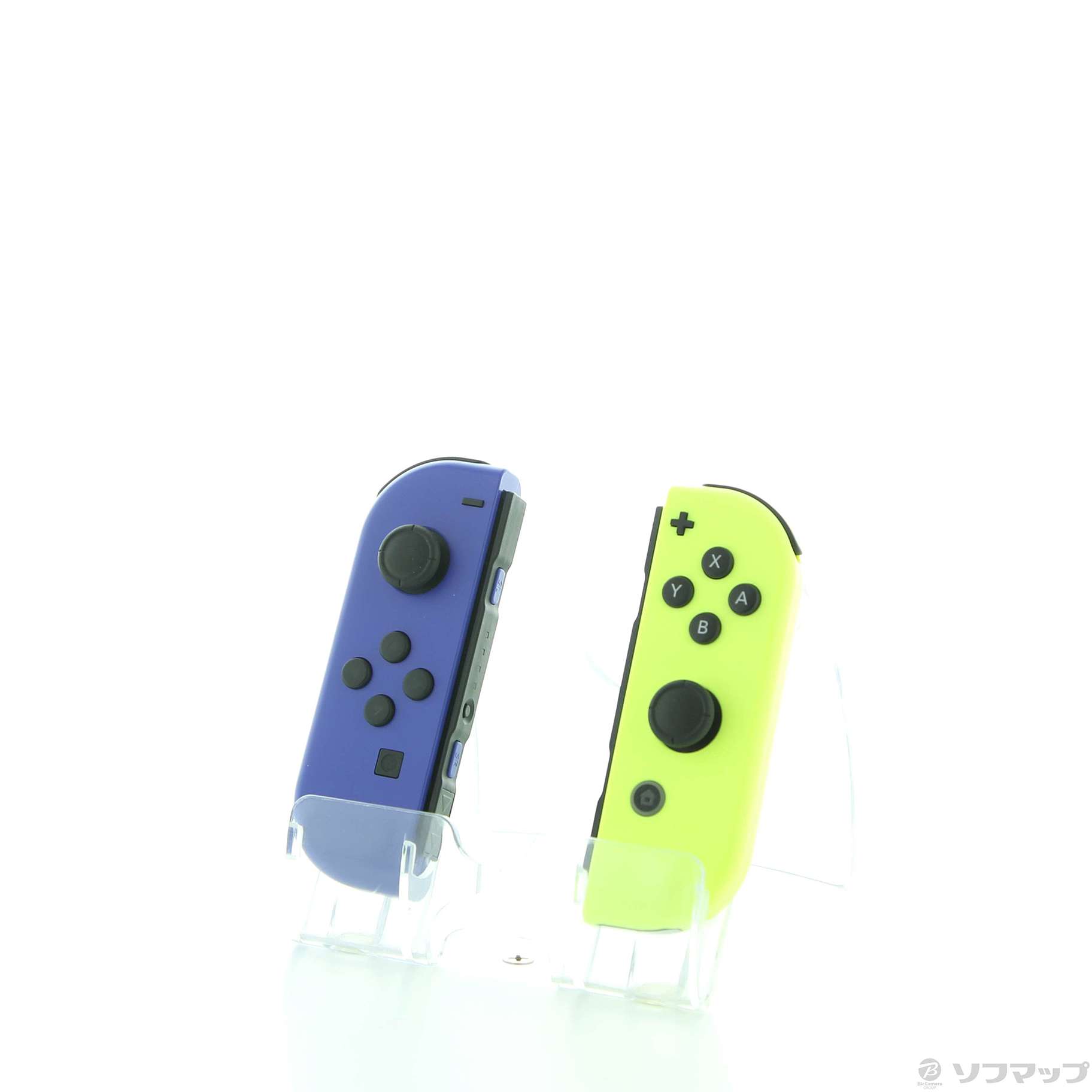 中古品〕 Joy-Con(L) ブルー／(R) ネオンイエロー 【Switch】｜の通販 