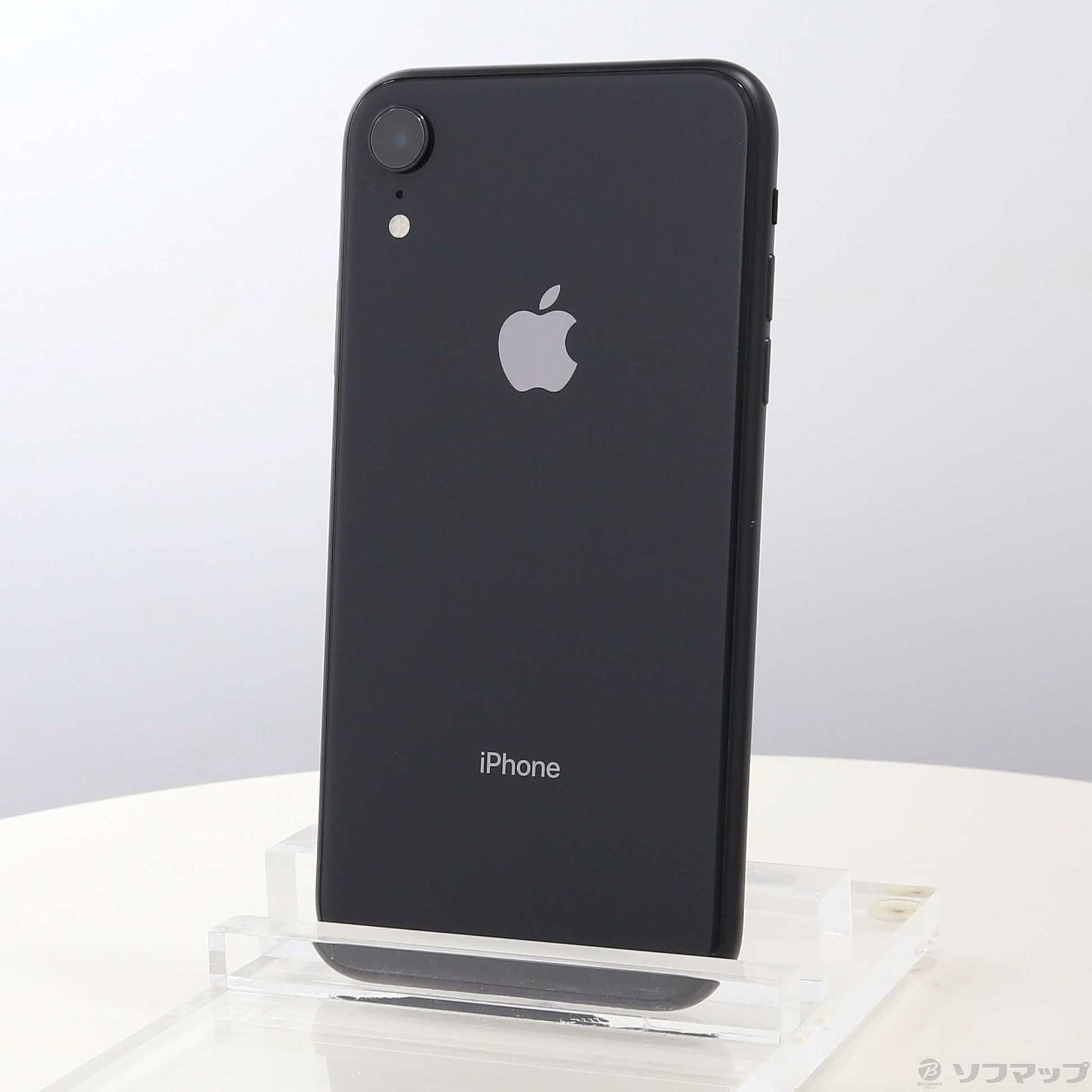 (中古)Apple iPhoneXR 64GB ブラック MT002J/A SIMフリー(377-ud)