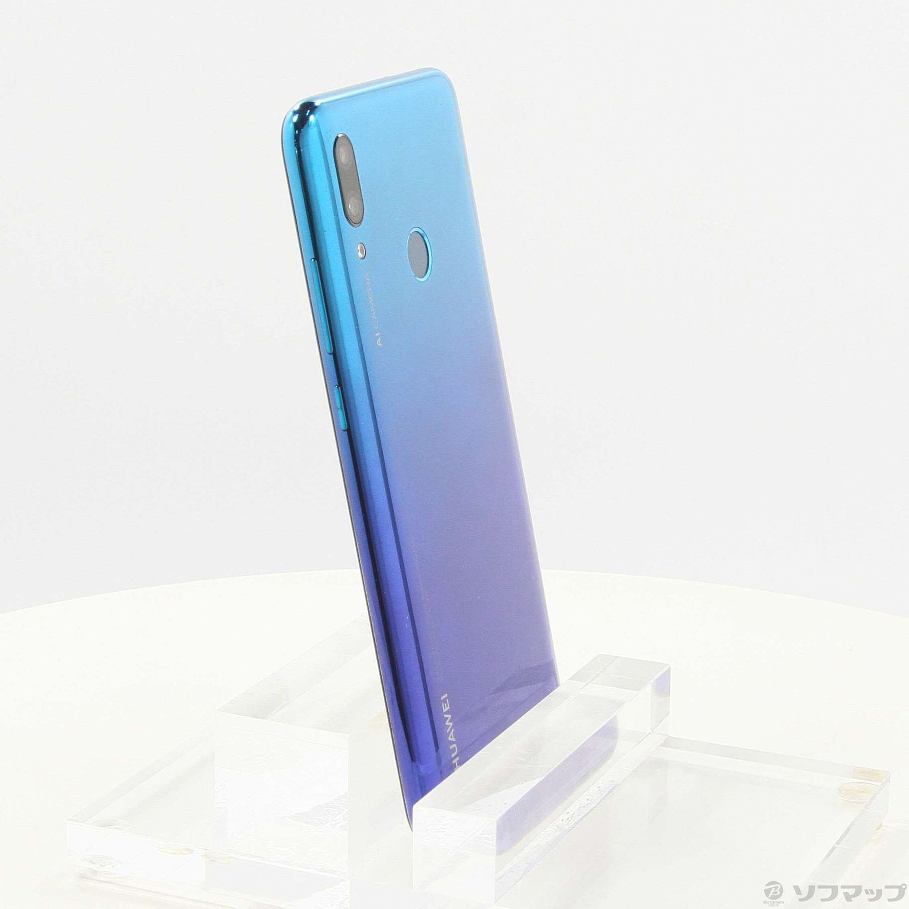 中古】HUAWEI nova lite3 32GB オーロラブルー POT-LX2J SIMフリー