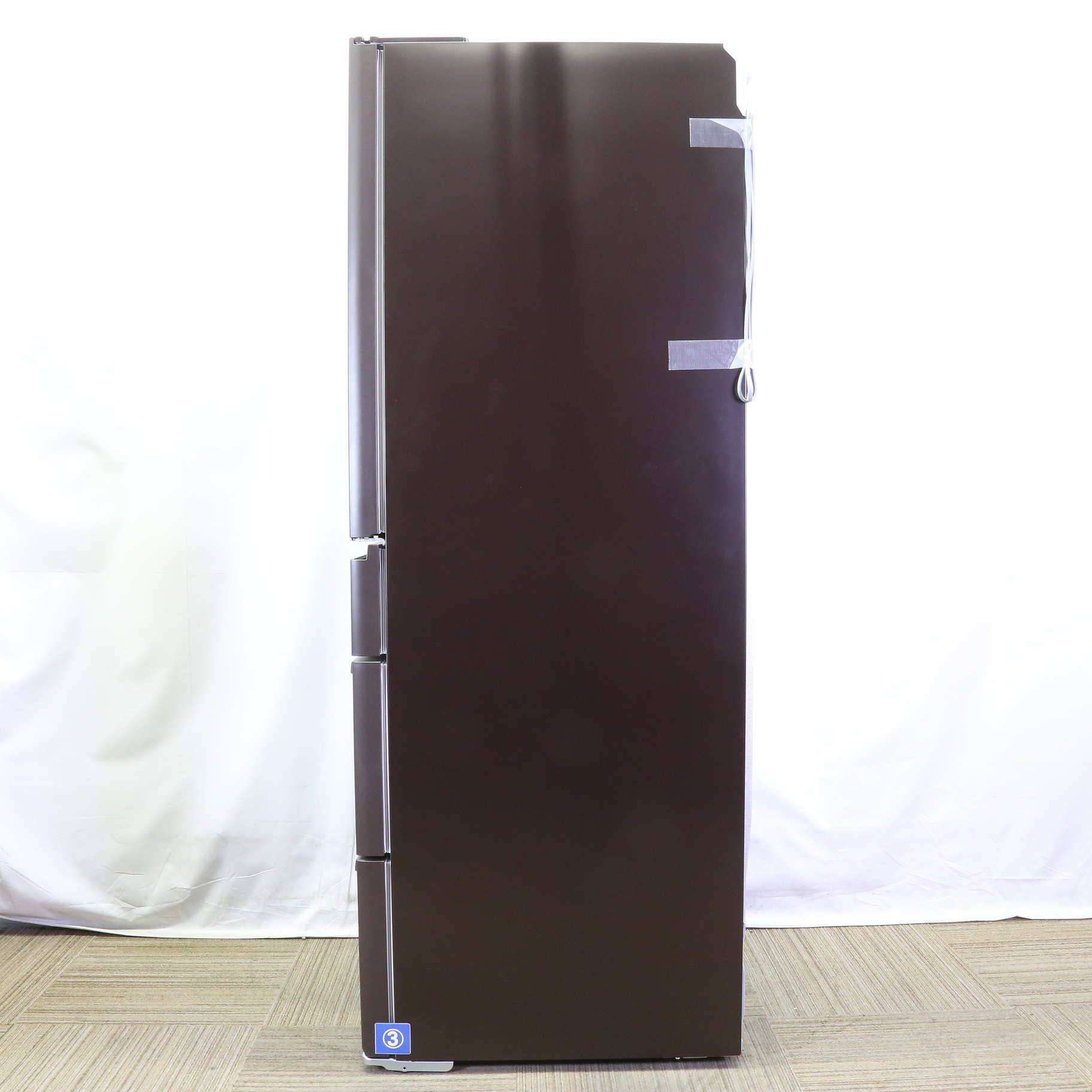 【2023年製】三菱 冷蔵庫 547L MR-WZ55J-XT 中古品 中古】〔展示品〕 冷蔵庫 WZシリーズ フロストグレインブラウン MR