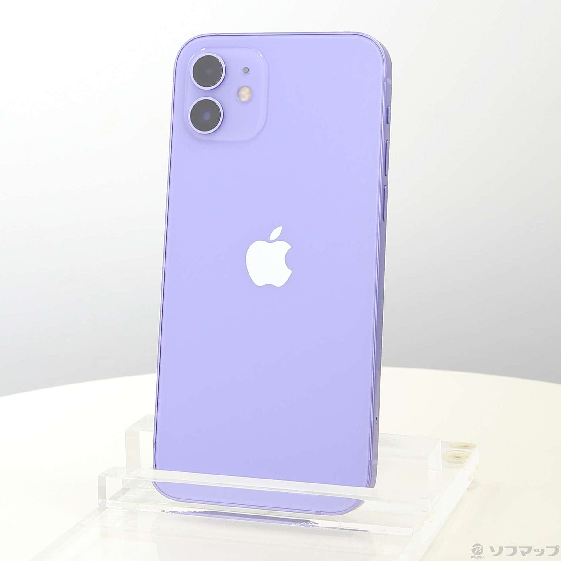 (中古)Apple iPhone12 64GB パープル MJNH3J/A SIMフリー(305-ud)