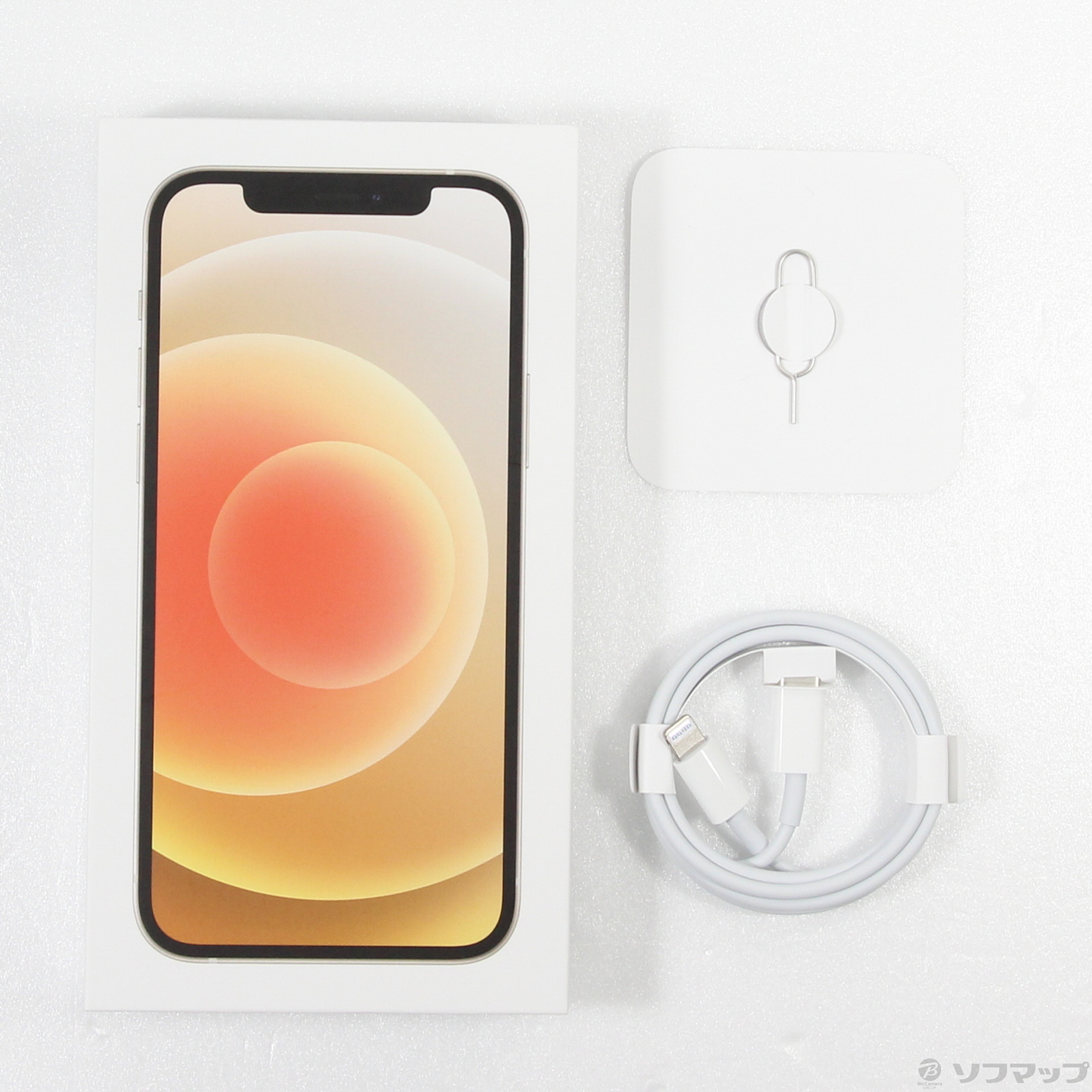 中古】iPhone12 64GB ホワイト MGHP3J／A SIMフリー [2133054802172