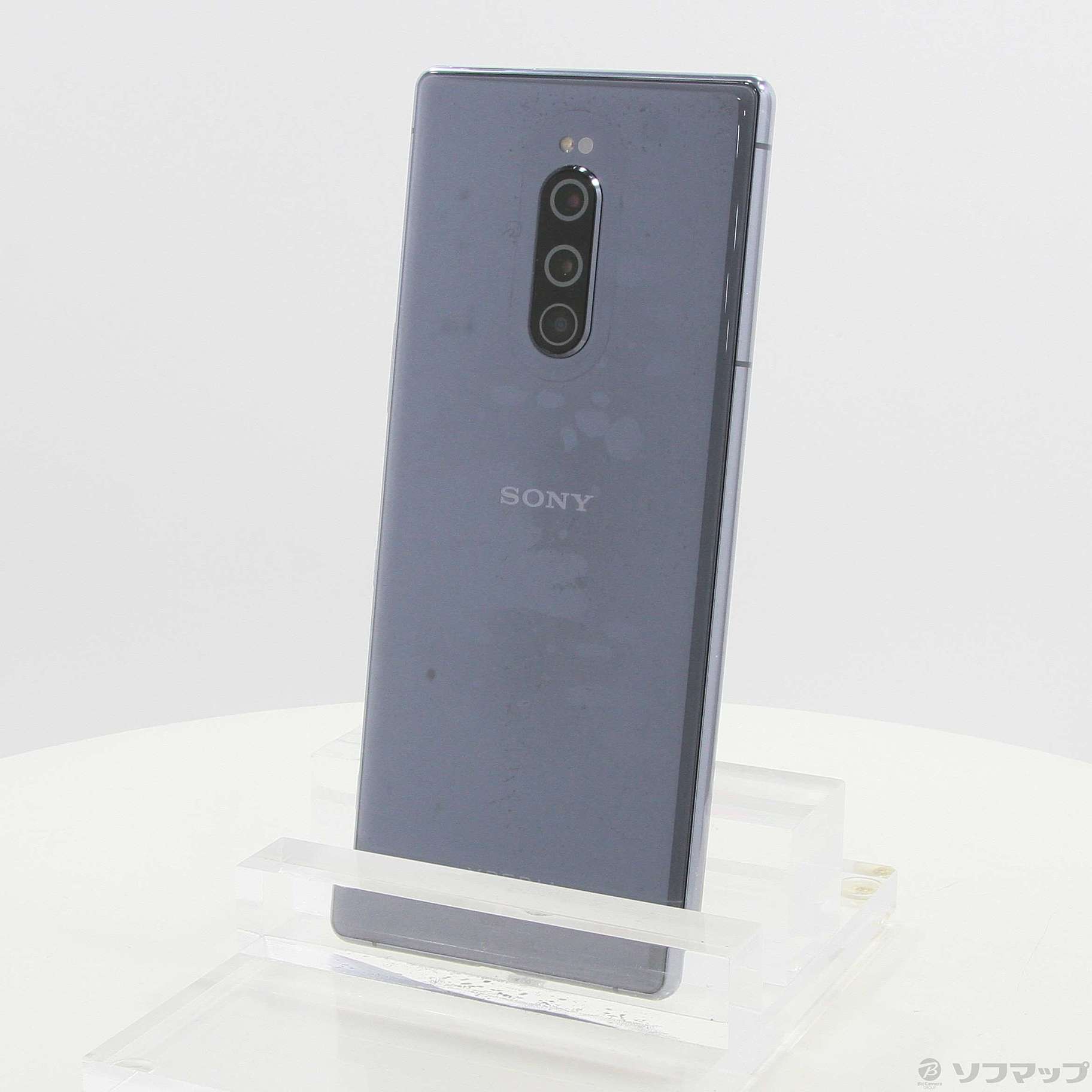 中古品〕 Xperia 1 64GB グレー SOV40 auロック解除SIMフリー｜の通販 ...