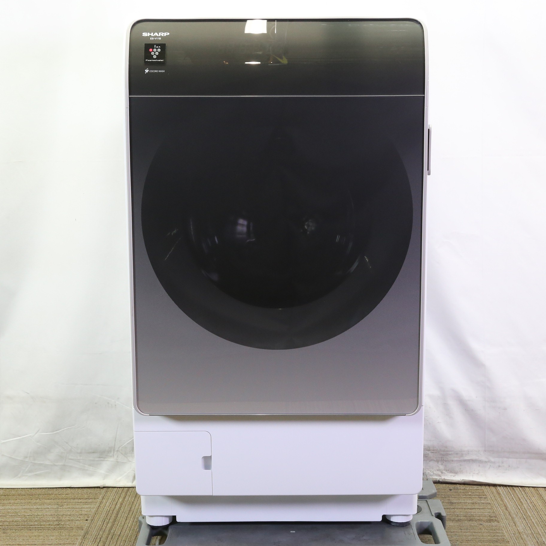 中古】〔展示品〕 ドラム式洗濯乾燥機 アッシュゴールド ES-V11B-NL 