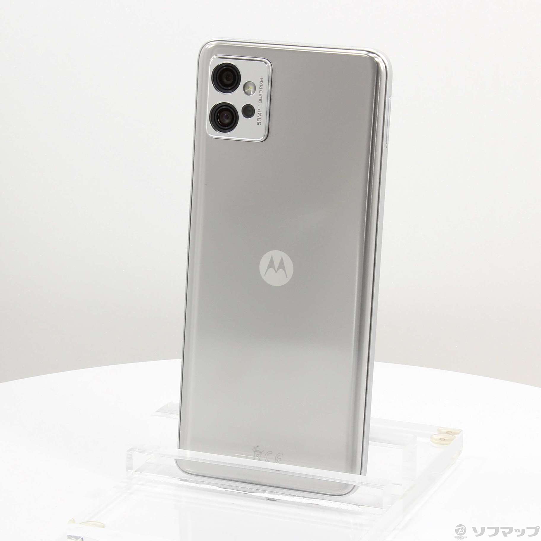 中古】〔展示品〕 moto g32 128GB サテンシルバー PAUV0003JP SIM