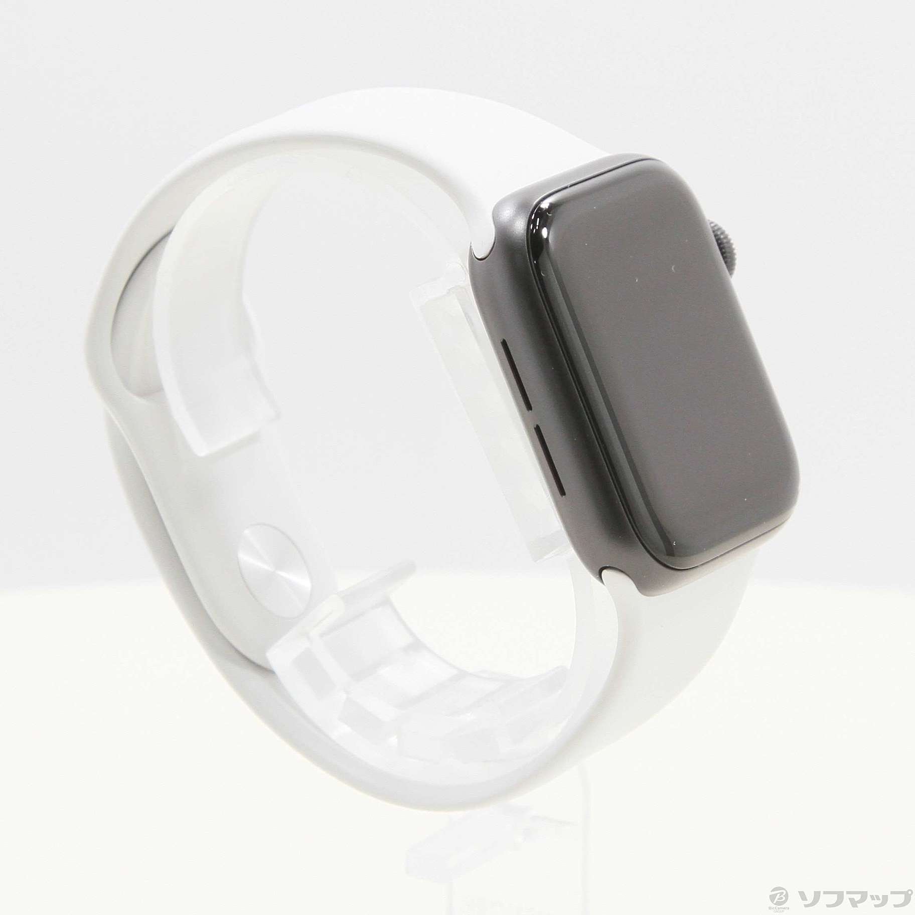 Apple Watch SE 第1世代 GPS 40mm スペースグレイアルミニウムケース ホワイトスポーツバンド
