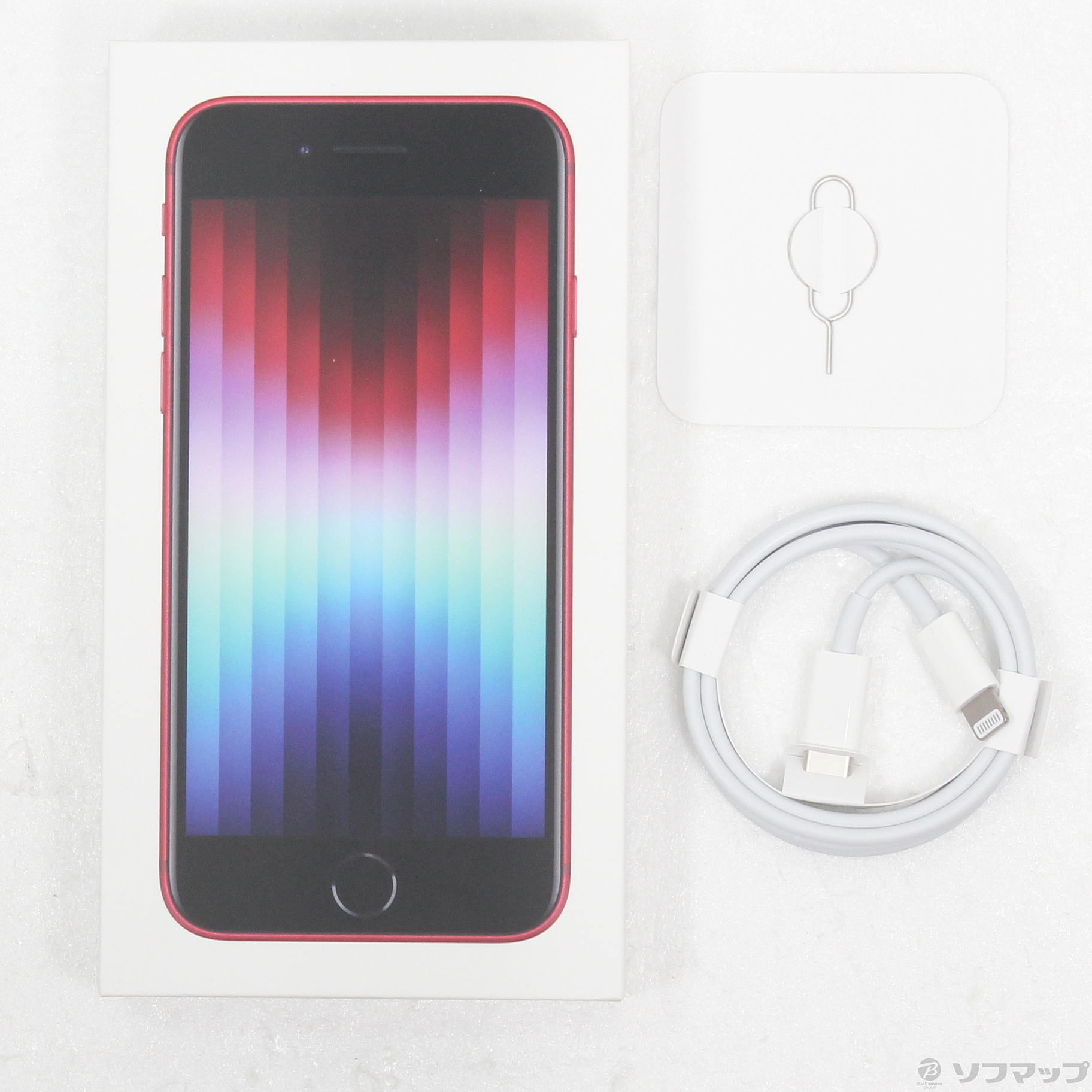 中古】iPhone SE 第3世代 64GB プロダクトレッド MMYE3J／A SIMフリー