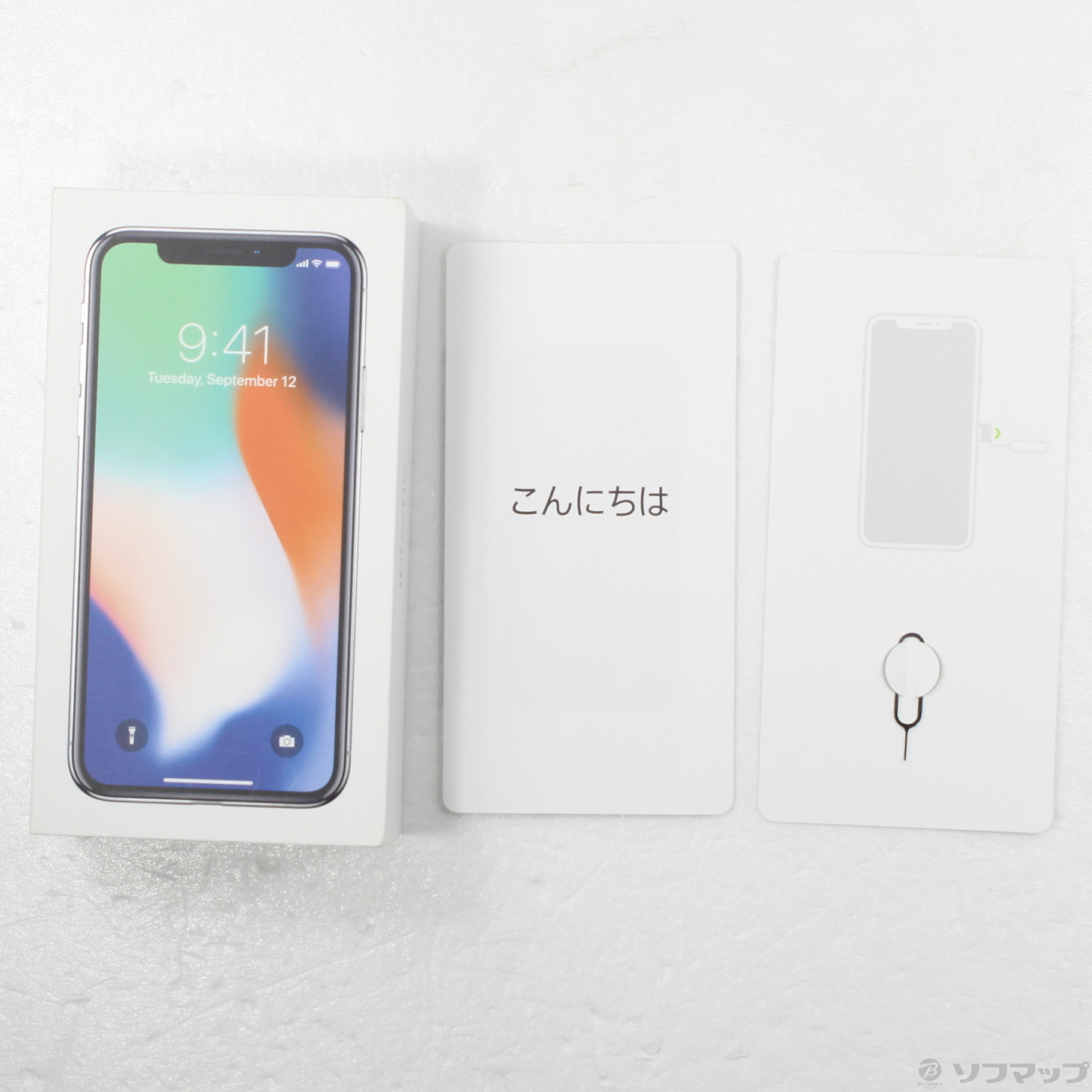 中古】iPhoneX 64GB シルバー NQAY2J／A SIMフリー [2133054937232 