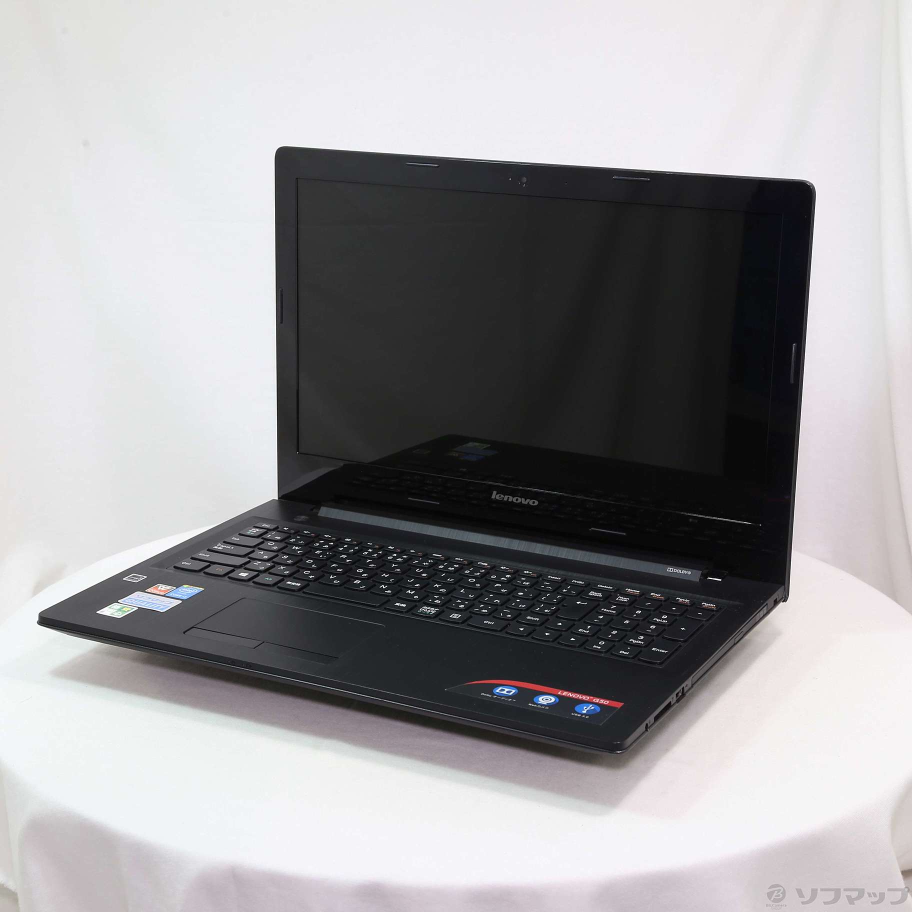 中古】格安安心パソコン Lenovo G50 80E503EEJP エボニー 〔Windows 10〕 ［Core i3 5005U  (2GHz)／4GB／HDD1TB／15.6インチワイド］ [2133054937997] - リコレ！|ビックカメラグループ  ソフマップの中古通販サイト