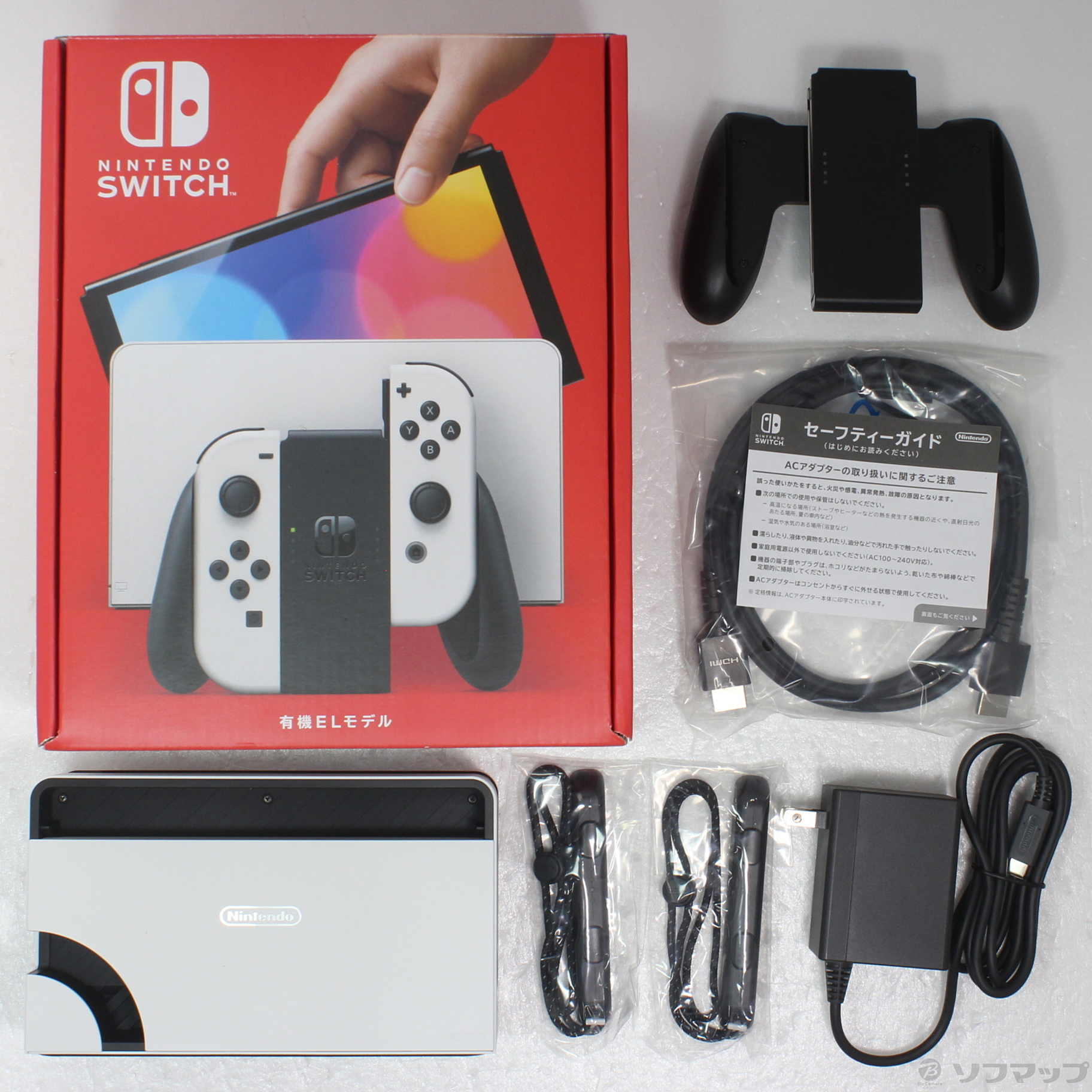 中古品〕 Nintendo Switch 有機ELモデル Joy-Con(L)／(R) ホワイト｜の 