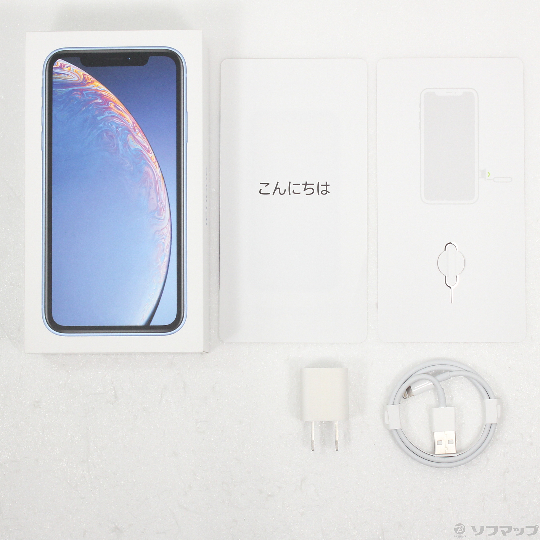 Softbank - アップル/SoftBank iPhone XR MT0U2J/A スマホ 中古】iPhoneXR 128GB ブルー MT0U2J／A SoftBank
