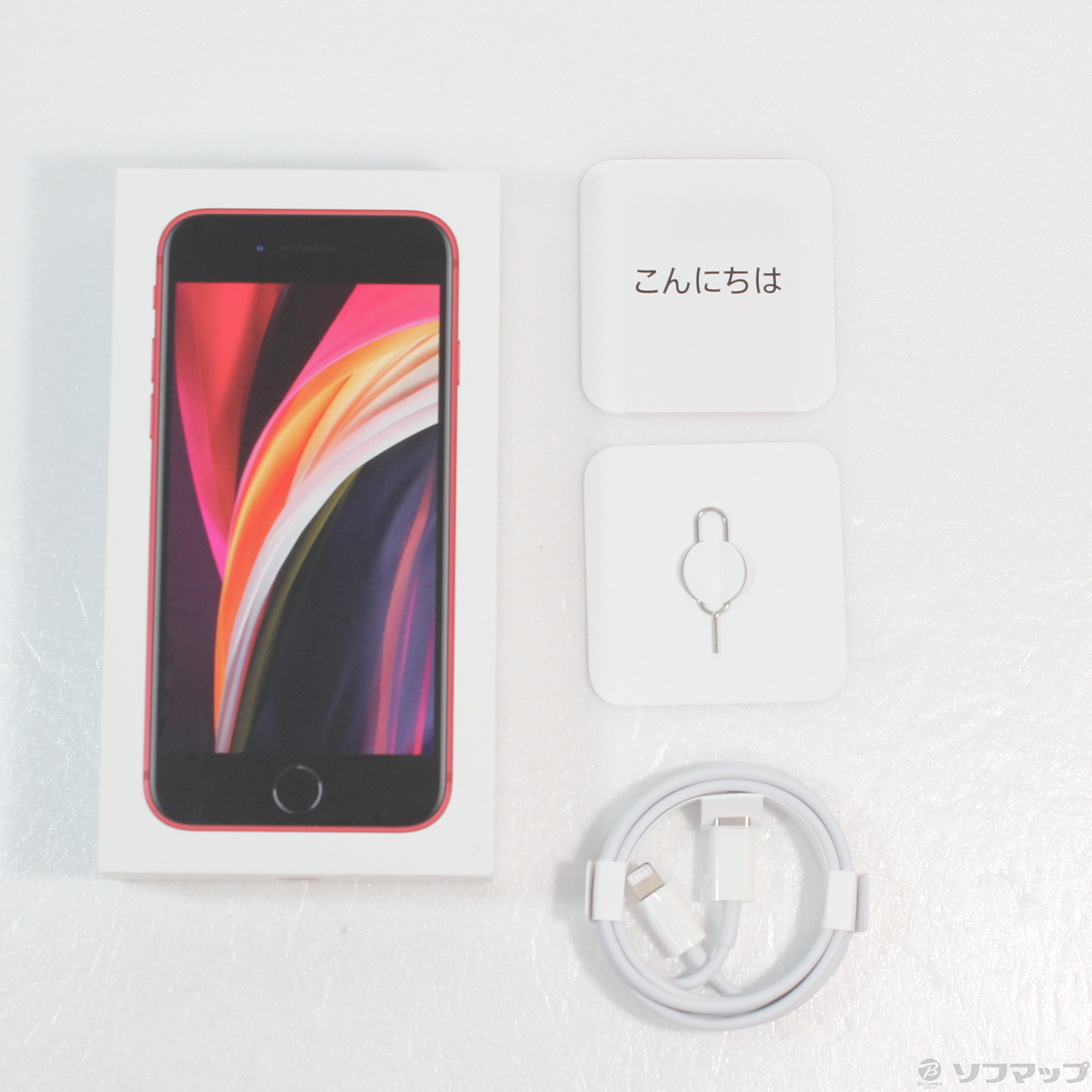 中古】iPhone SE 第2世代 64GB プロダクトレッド MHGR3J／A SIMフリー