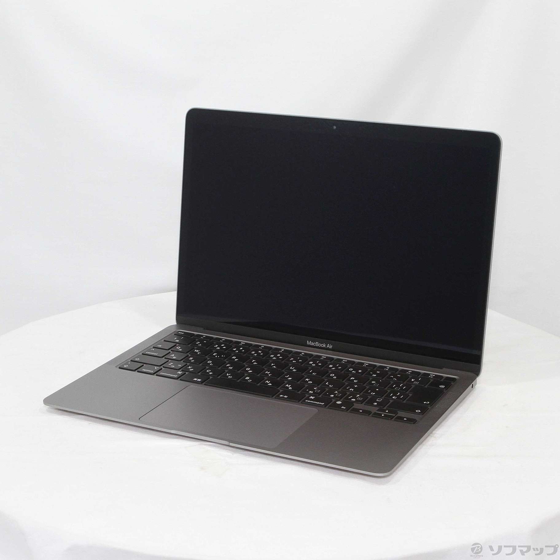 (中古)MacBook Air 13.3-inch Late 2020 MGN63J/A M1 8コアCPU_7コアGPU 8GB SSD256GB スペースグレイ (12.6 Monterey)(252-ud)