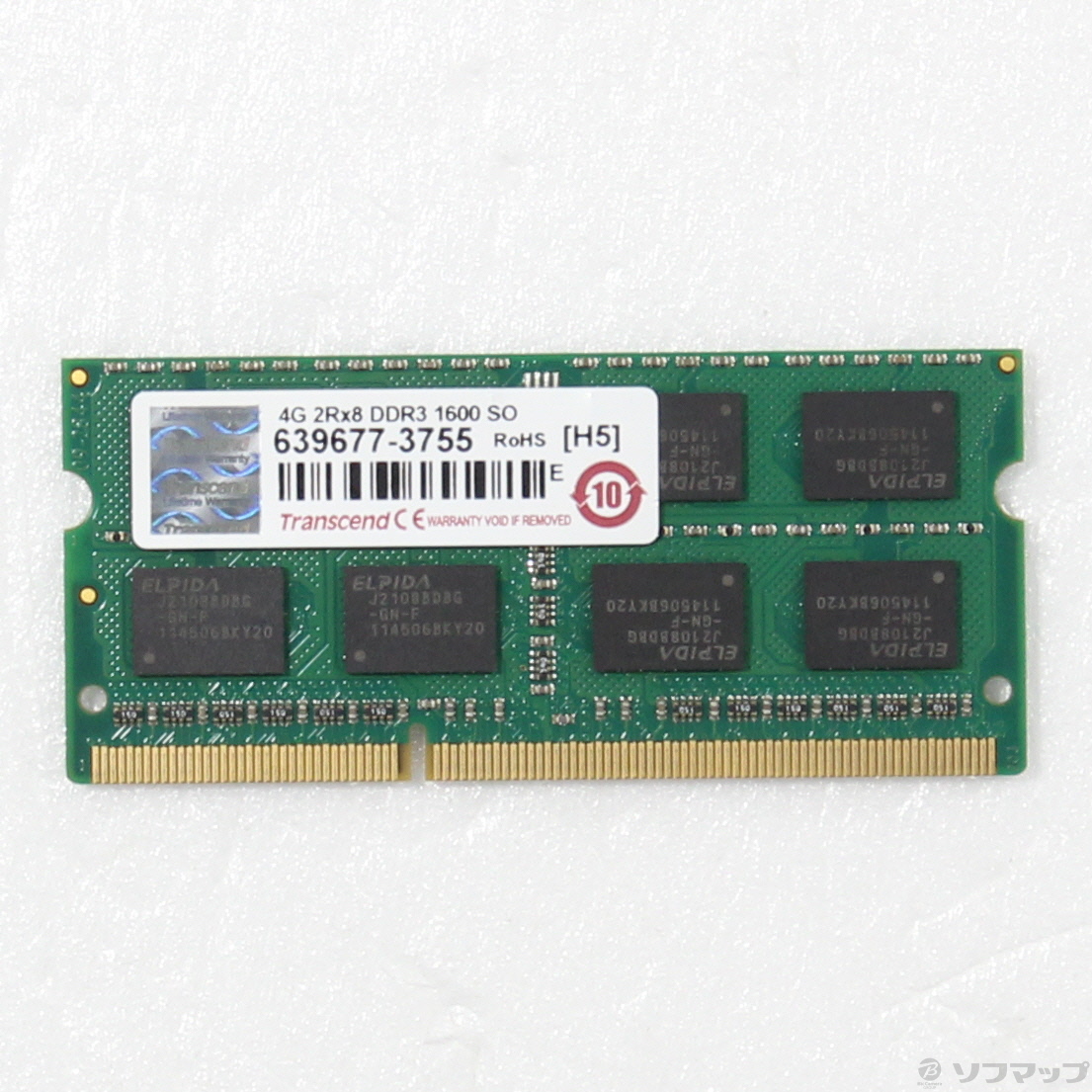 ノートPCメモリ 204P DDR3 4GB PC3-12800 DDR3-1600