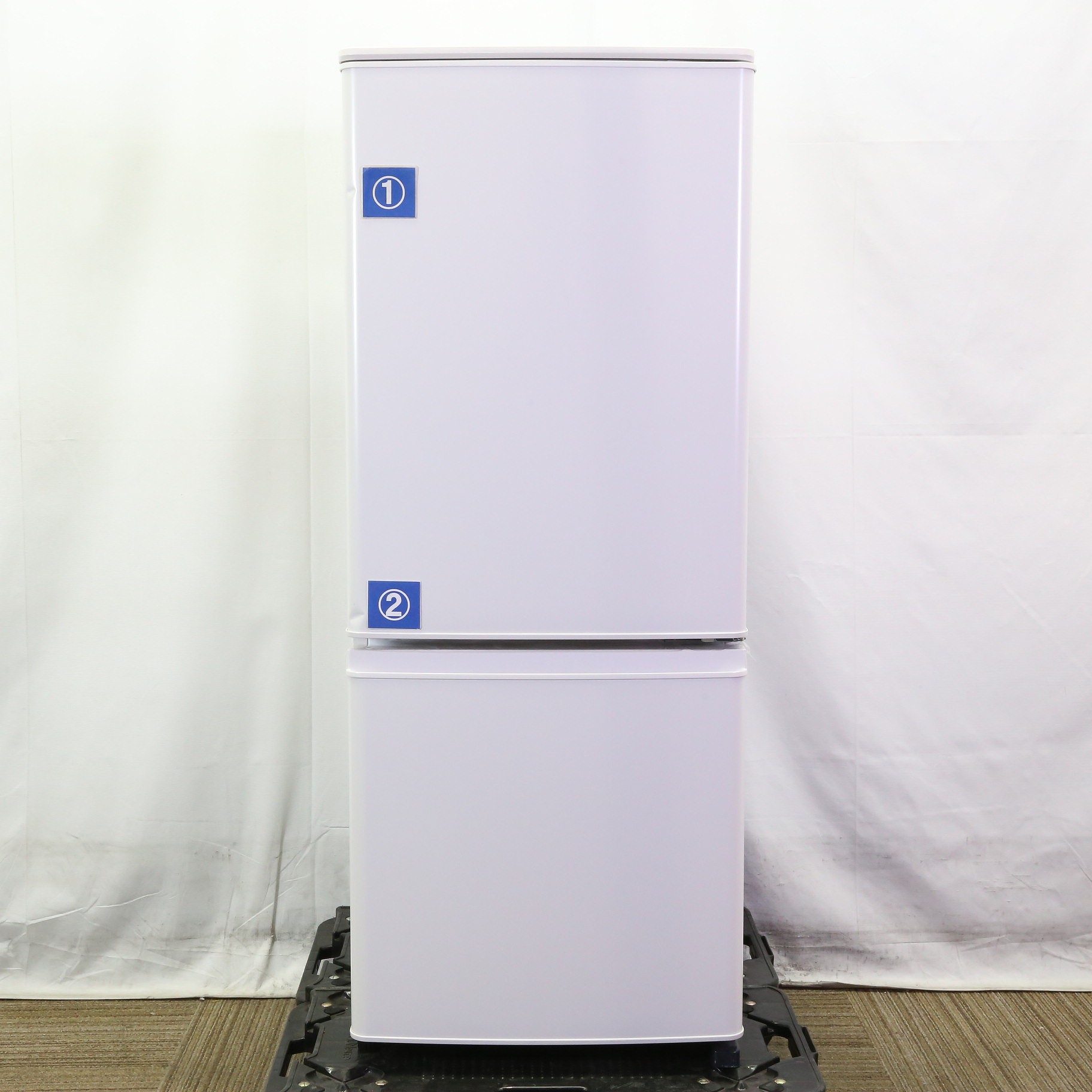 〔展示品〕 冷蔵庫 Pシリーズ マットホワイト MR-P15J-W ［幅48cm ／146L ／2ドア ／右開きタイプ ／2023年］